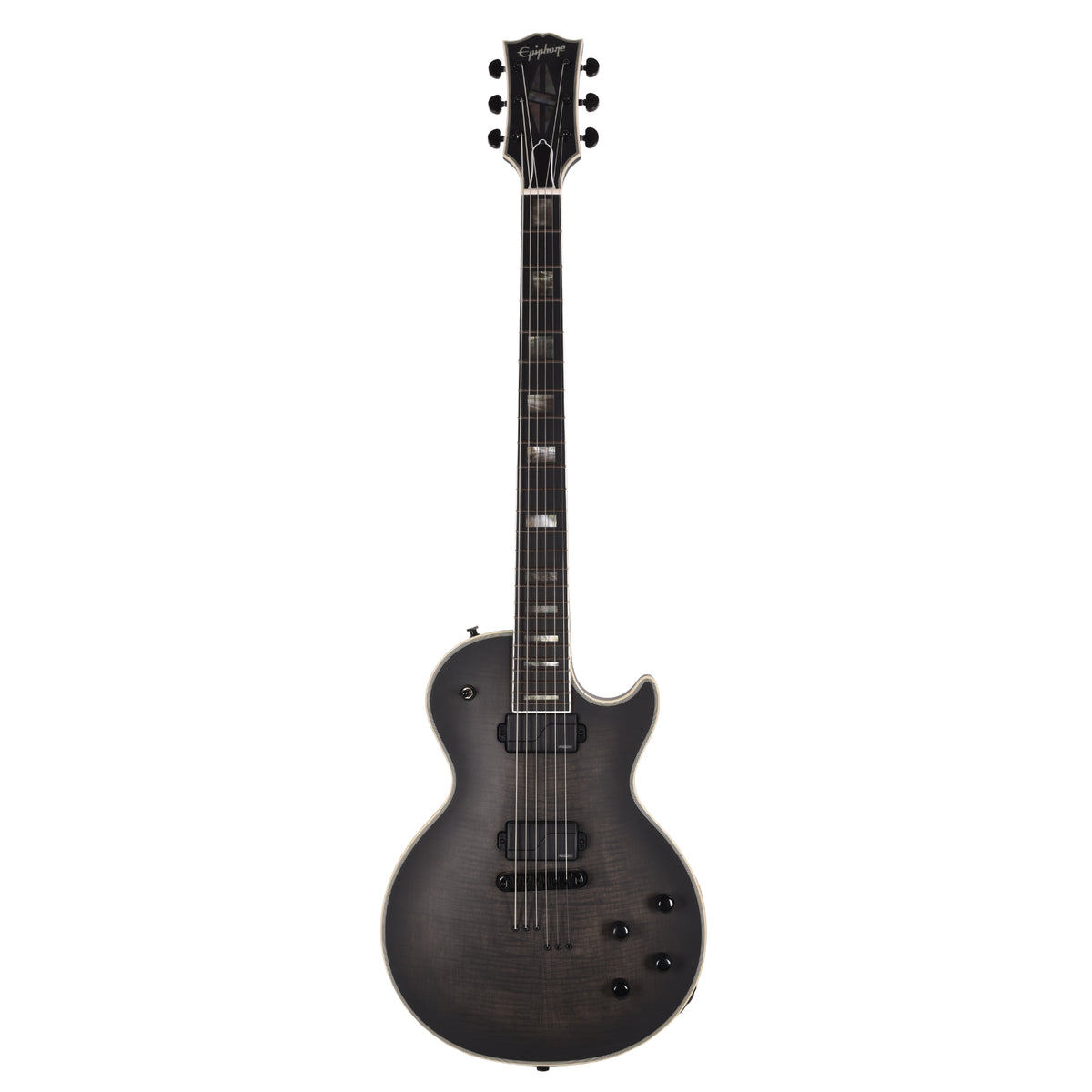 Epiphone Prophecy Les Paul Baritone Obsidian Storm Satin Electric Guitars