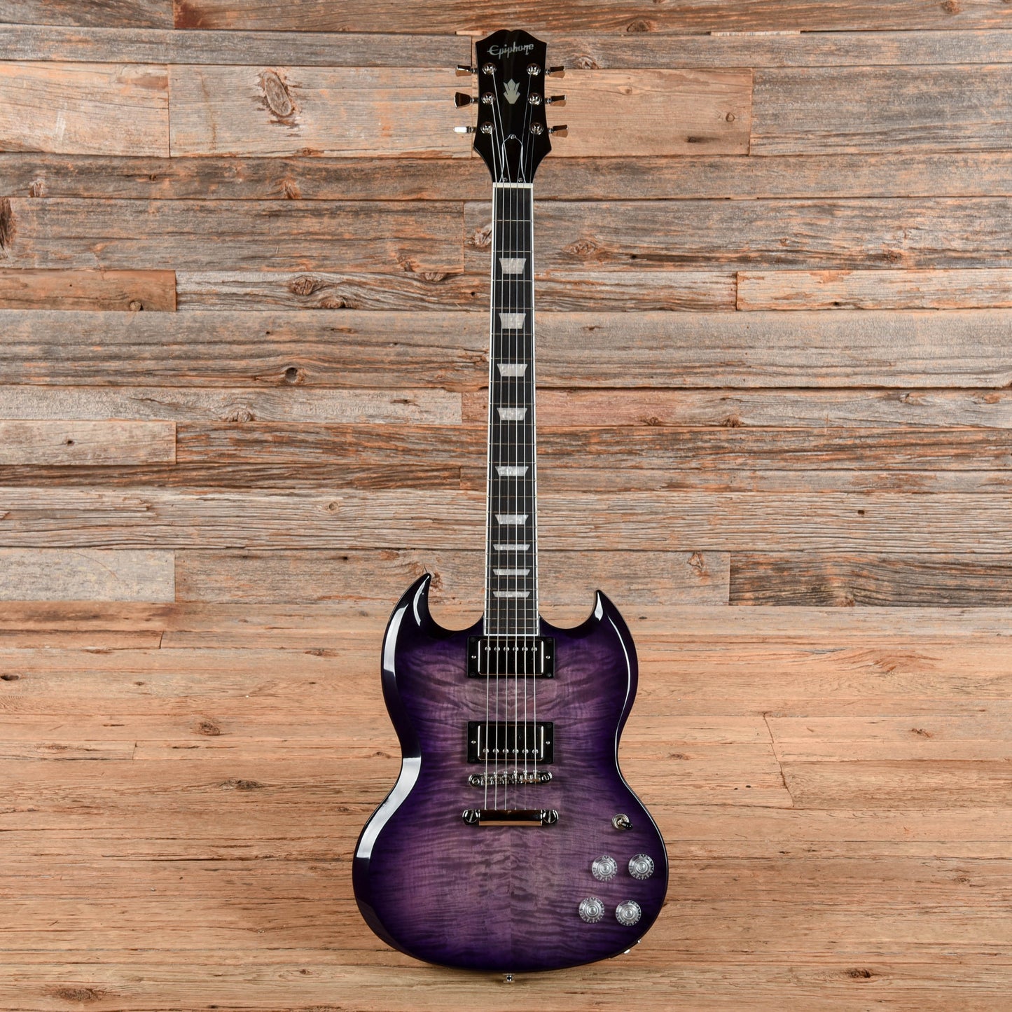 Epiphone SG Modern Figured Purple Burst 2025 Electric Guitars