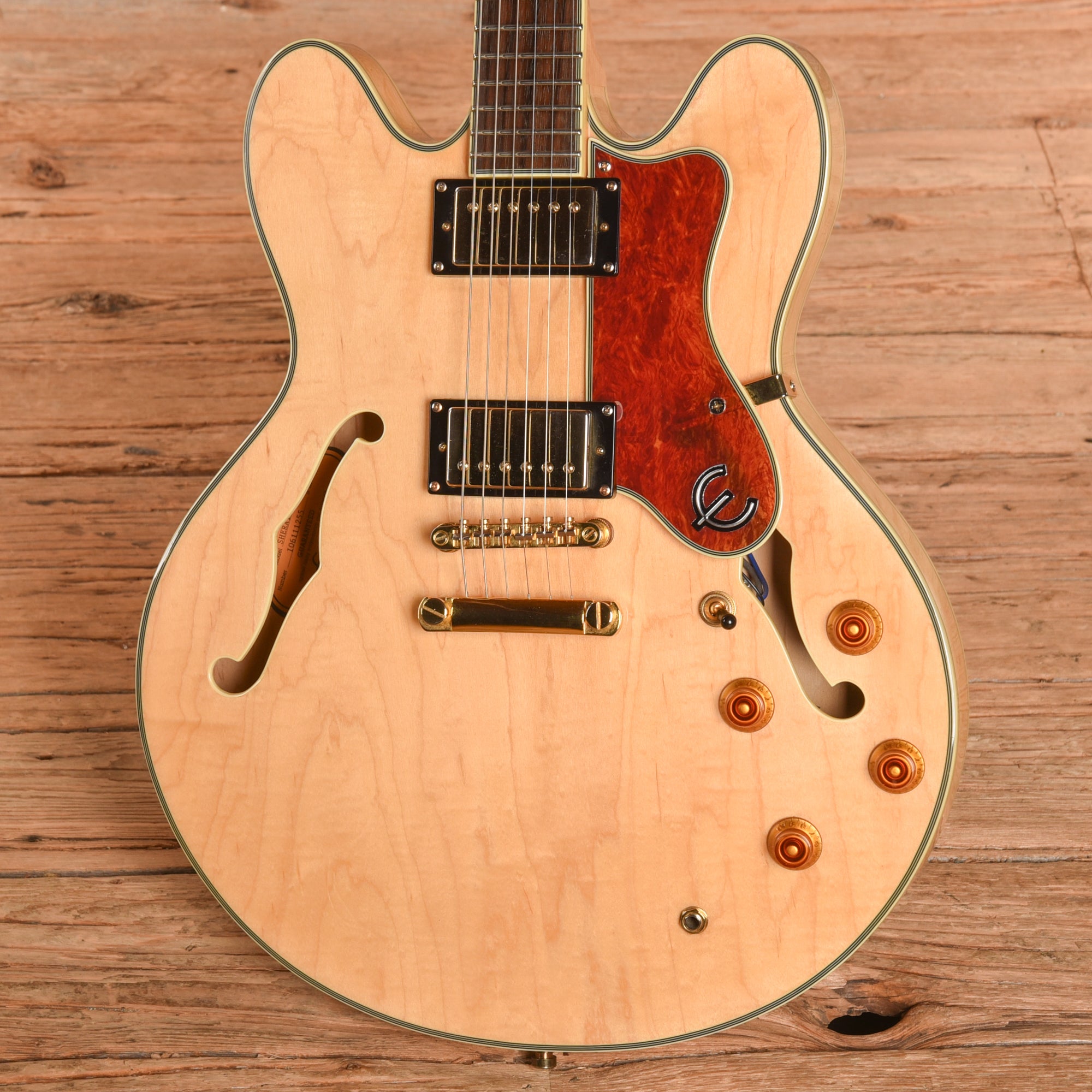 Epiphone Sheraton II Antique Natural 2006 Electric Guitars