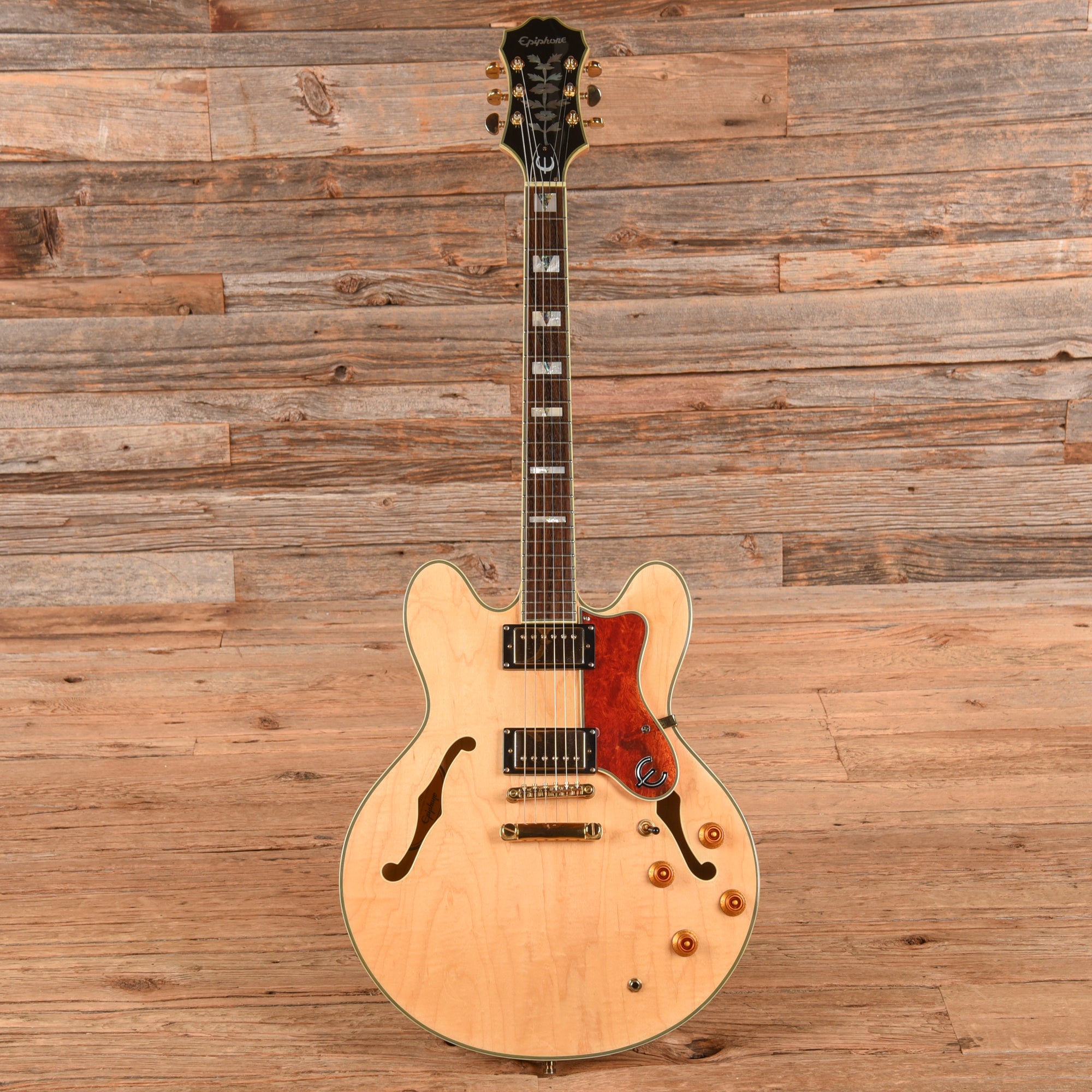 Epiphone Sheraton II Antique Natural 2006 Electric Guitars