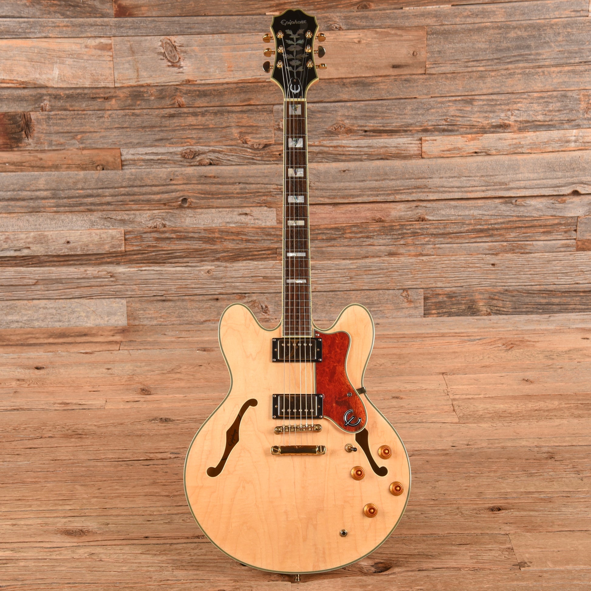 Epiphone Sheraton II Antique Natural 2006 Electric Guitars