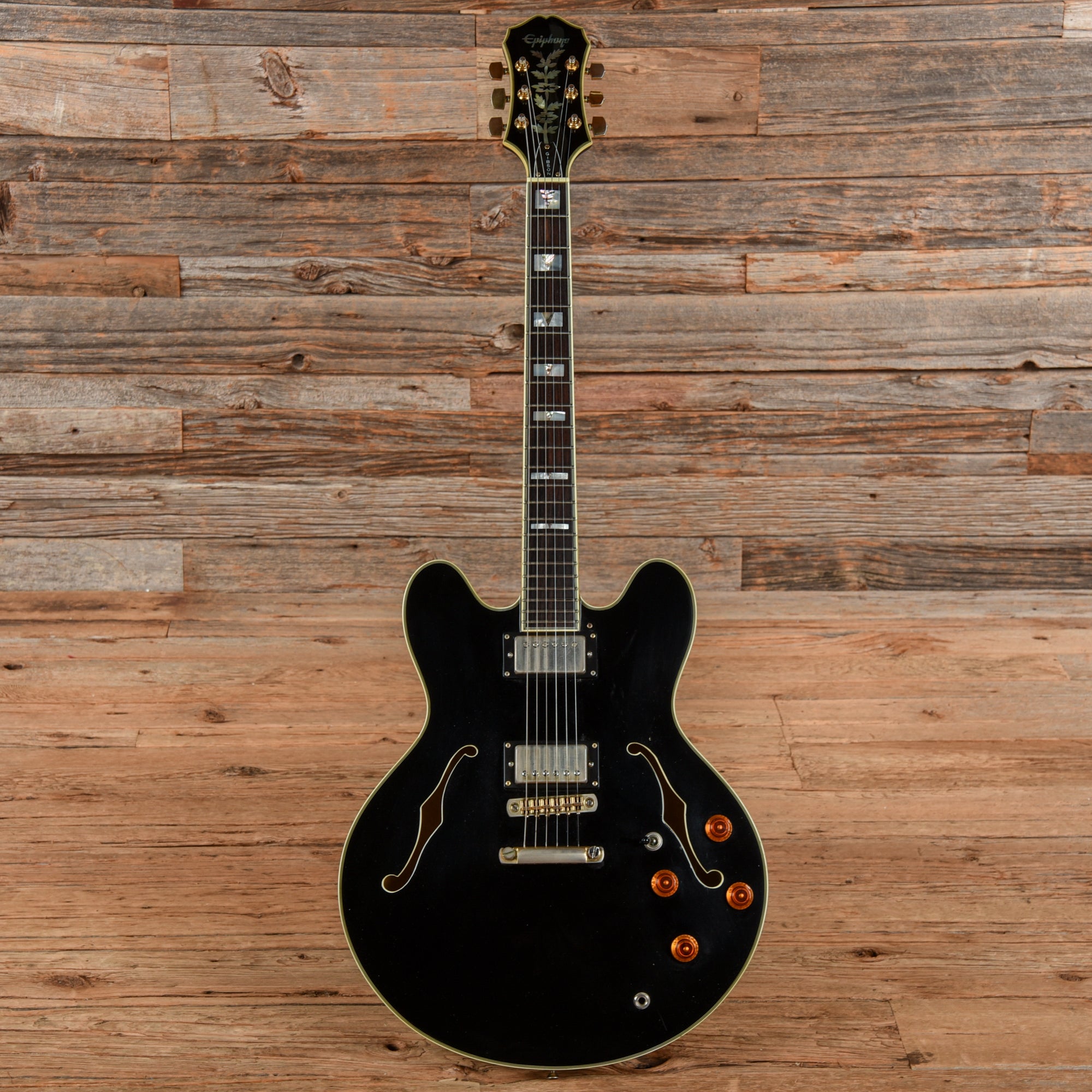 Epiphone Sheraton II Ebony 1995 Electric Guitars