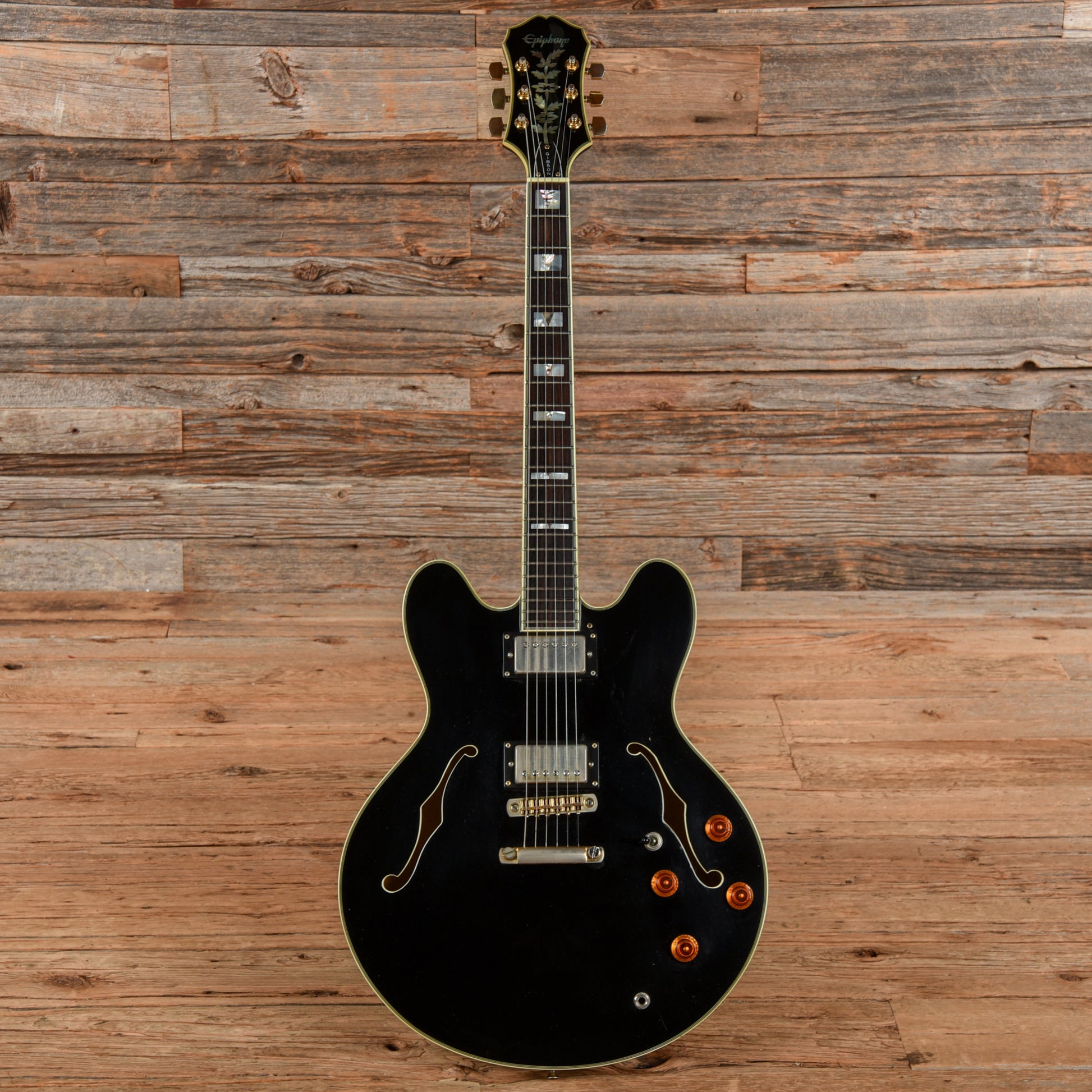 Epiphone Sheraton II Ebony 1995 Electric Guitars
