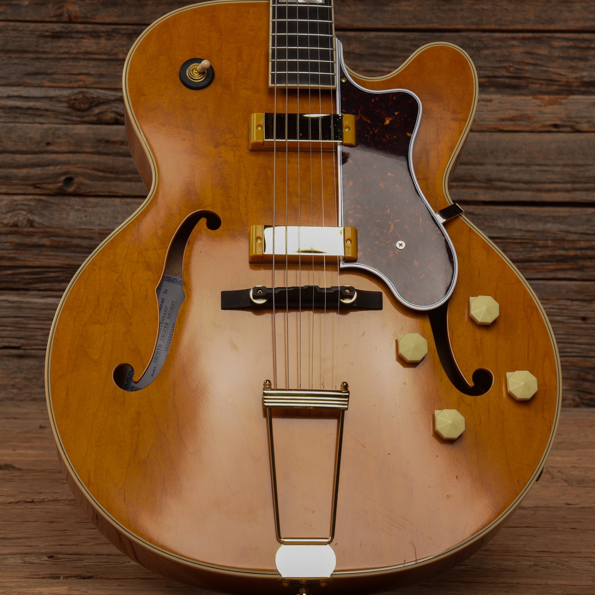 Epiphone 150th Anniversary Zephyr Deluxe Regent Natural 2022 Electric Guitars / Hollow Body