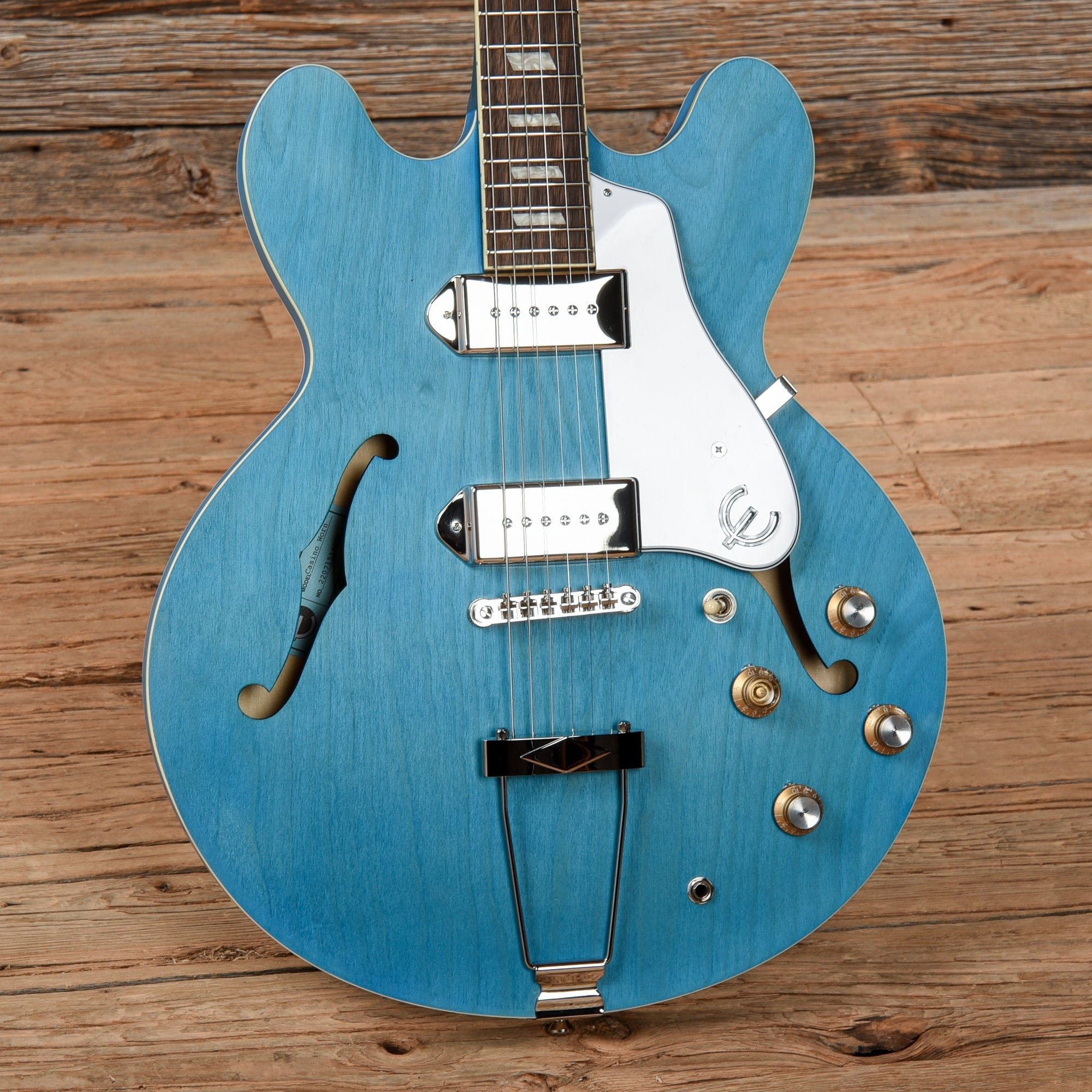 Epiphone Casino Worn Blue 2022 Electric Guitars / Hollow Body