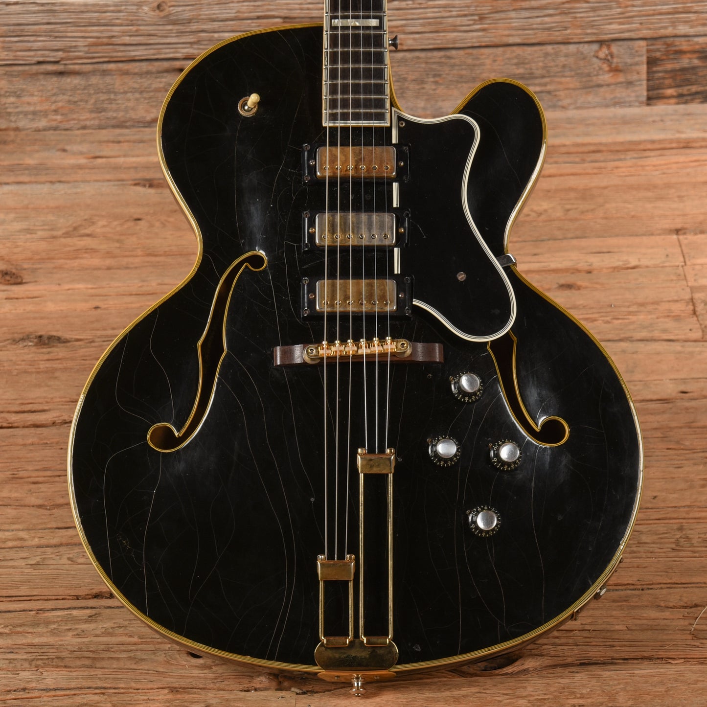 Epiphone Emperor Black Refin 1968 Electric Guitars / Hollow Body