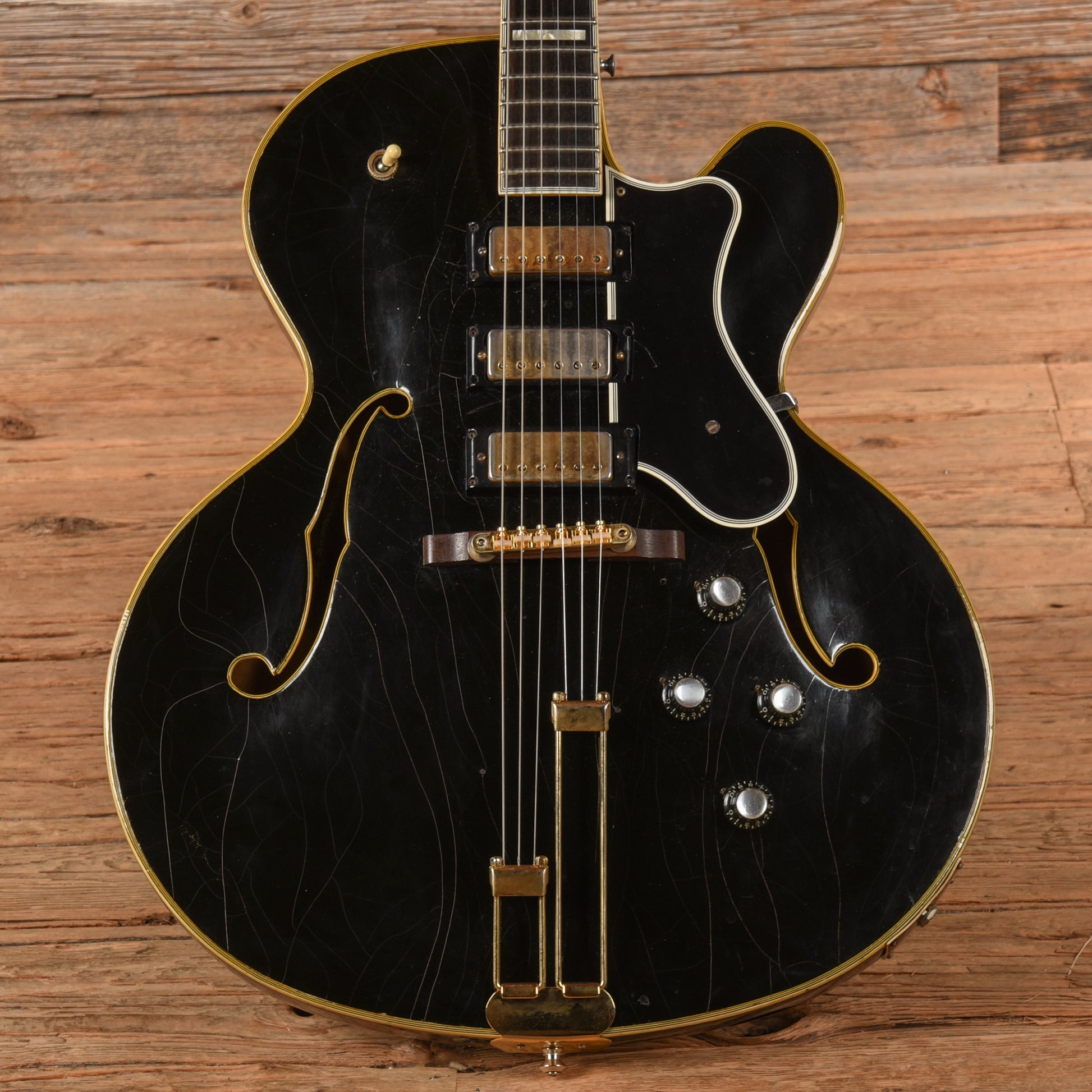 Epiphone Emperor Black Refin 1968 Electric Guitars / Hollow Body
