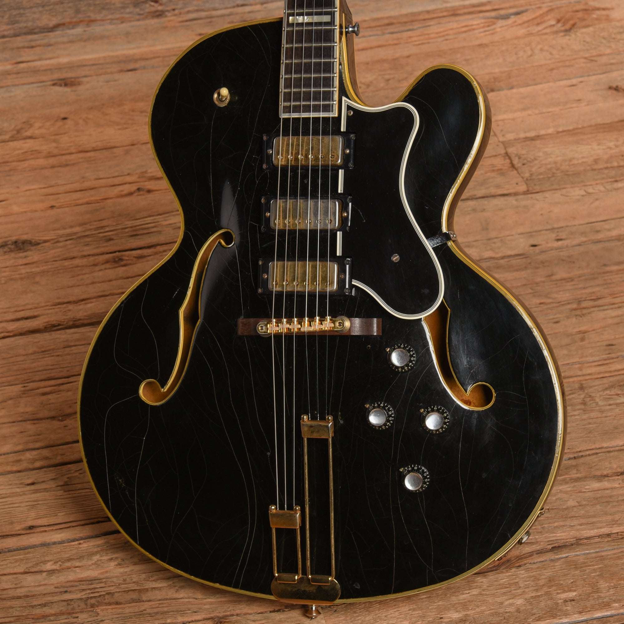 Epiphone Emperor Black Refin 1968 Electric Guitars / Hollow Body