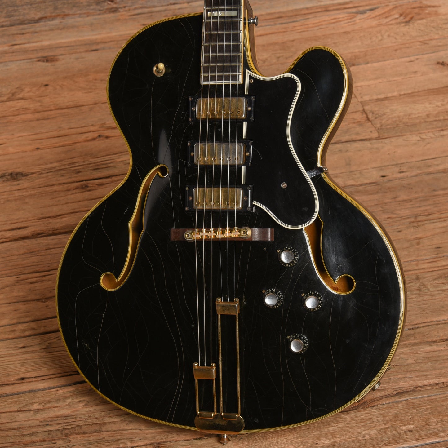Epiphone Emperor Black Refin 1968 Electric Guitars / Hollow Body