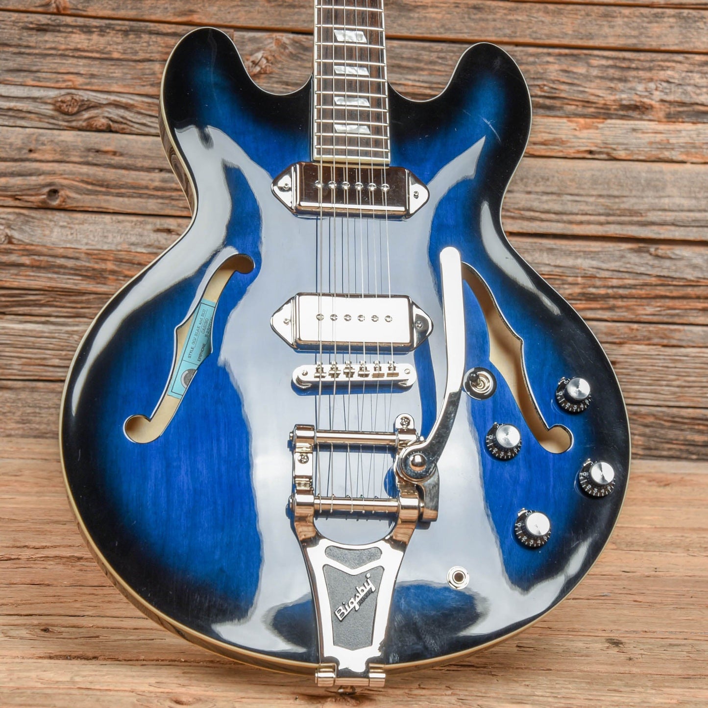 Epiphone Gary CLark Jr Signature "Blak & Blu" Casino Blak & Blu 2015 Electric Guitars / Hollow Body