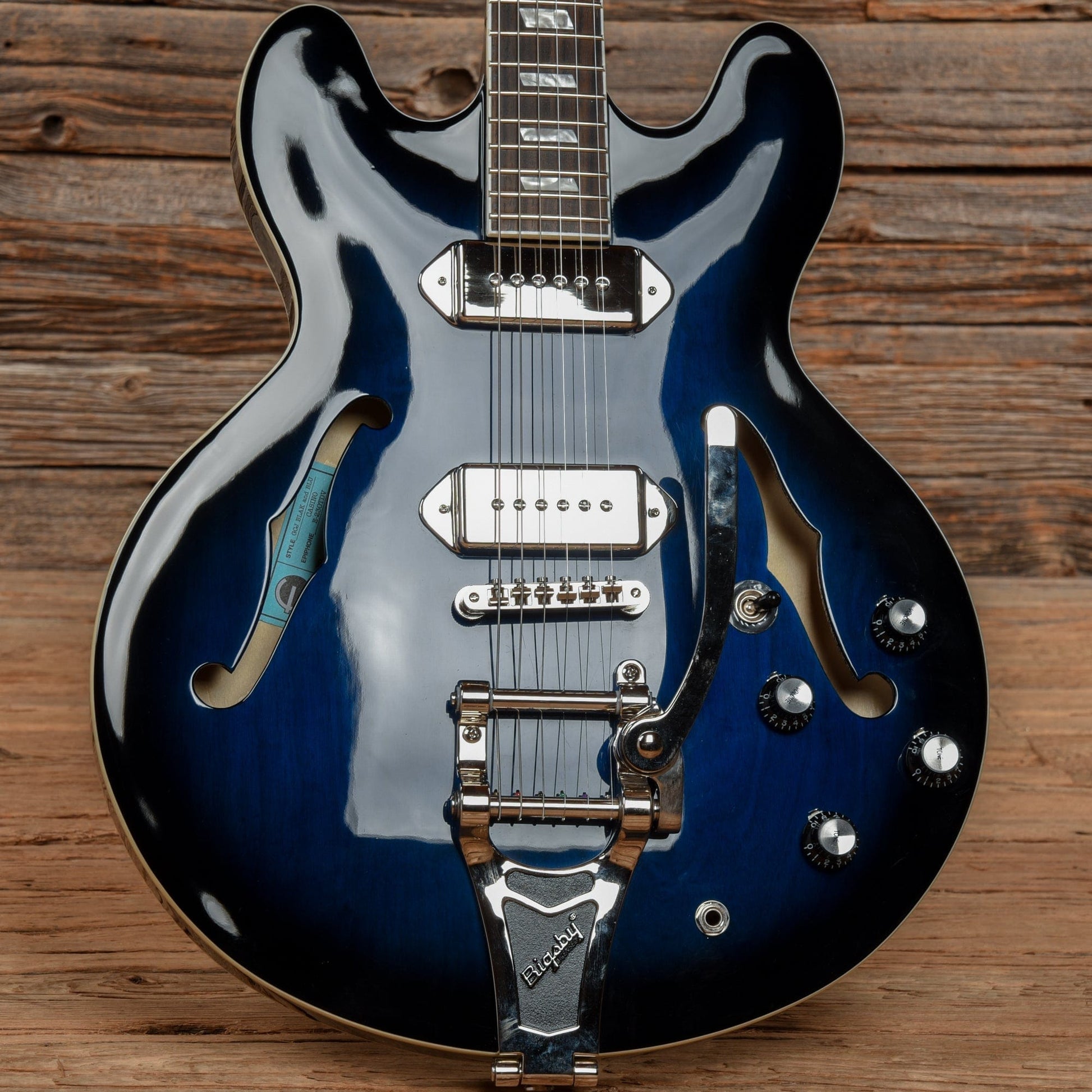 Epiphone Gary Clark Jr. Signature "Blak & Blu" Casino w/ Bigsby Blak & Blu 2015 Electric Guitars / Hollow Body