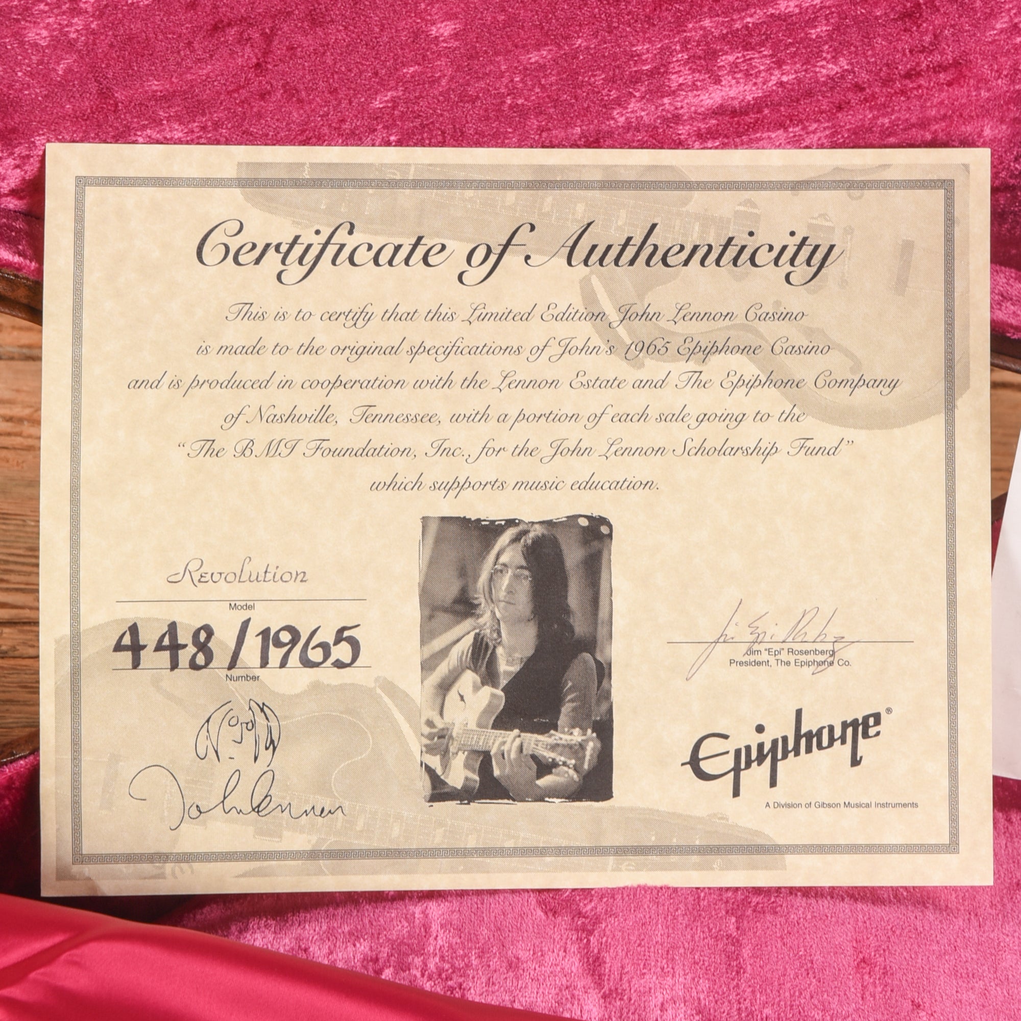 Epiphone '68 Revolution Casino Natural Electric Guitars / Semi-Hollow