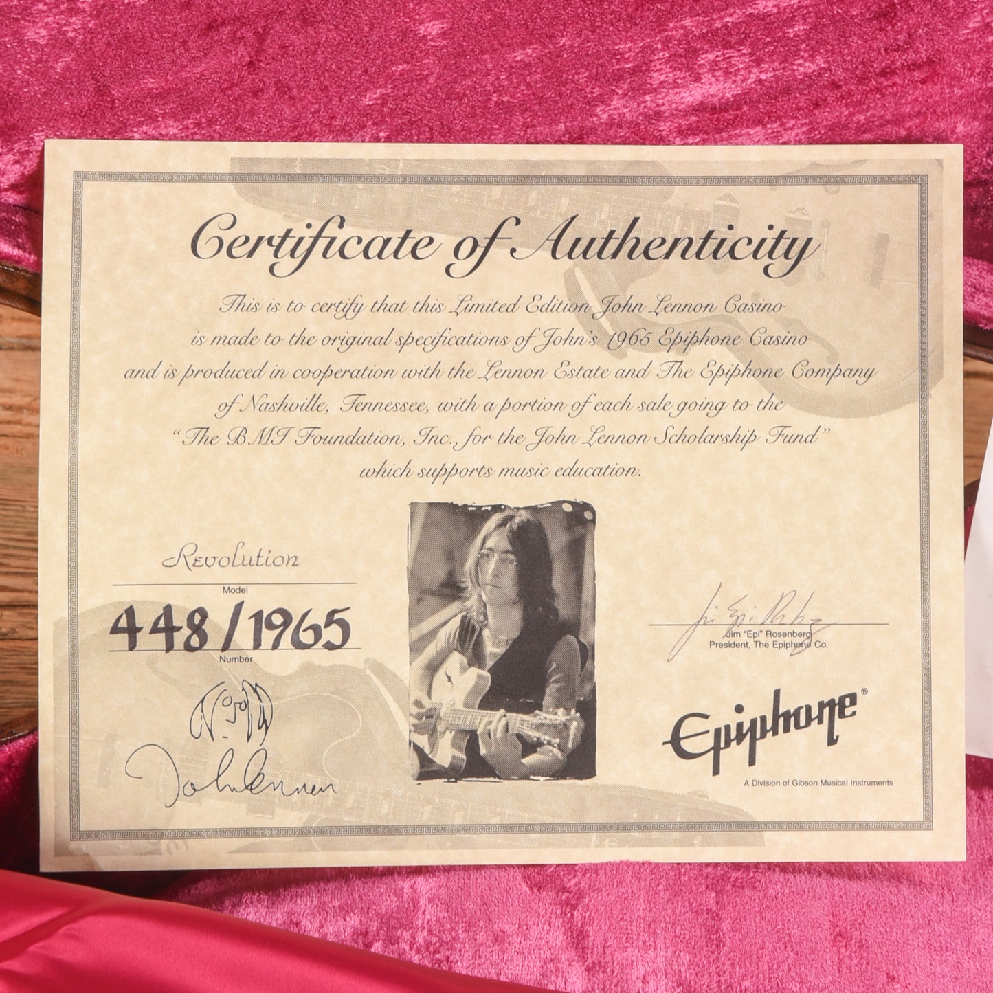 Epiphone '68 Revolution Casino Natural Electric Guitars / Semi-Hollow