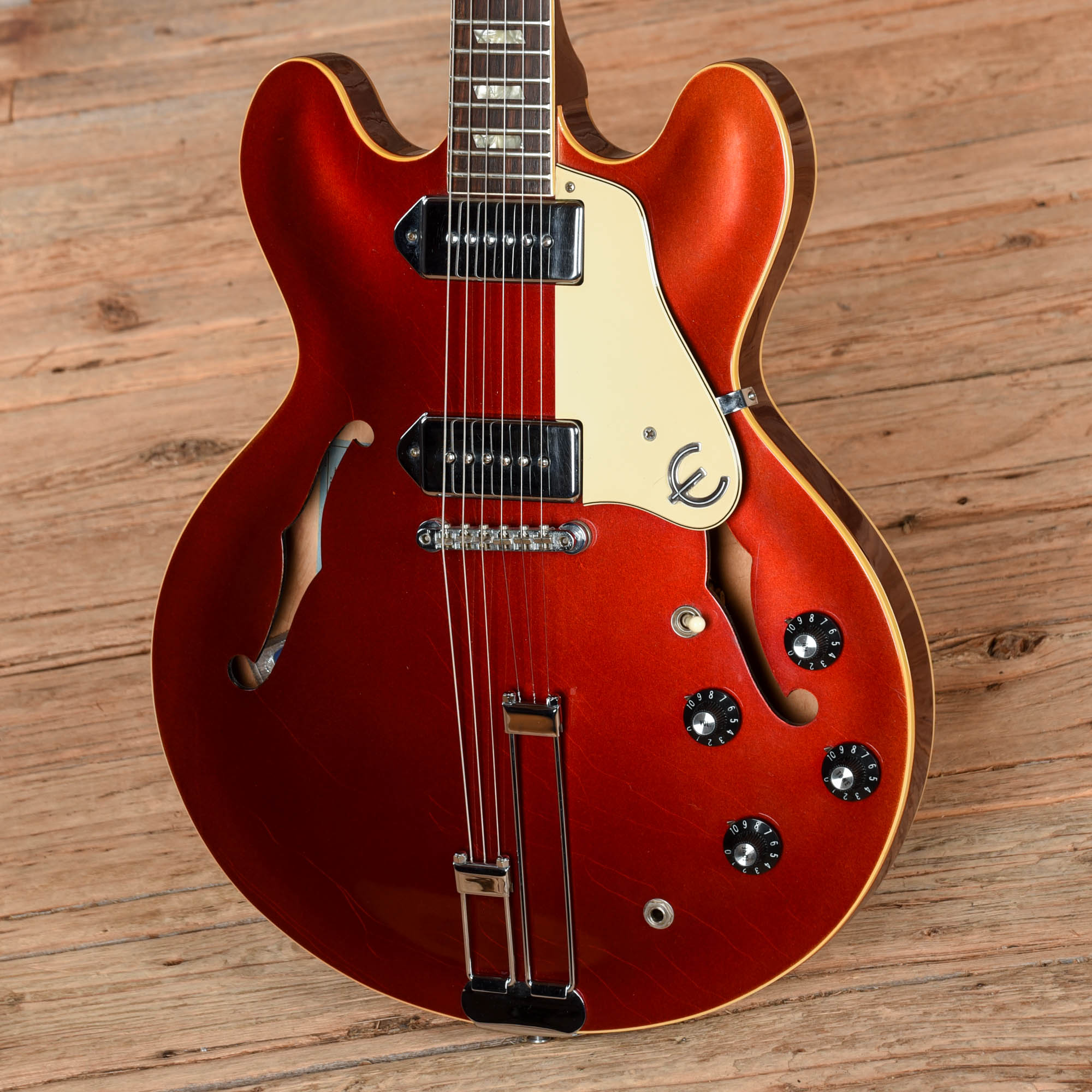 Epiphone Casino Sparkling Burgundy 1966 Electric Guitars / Semi-Hollow