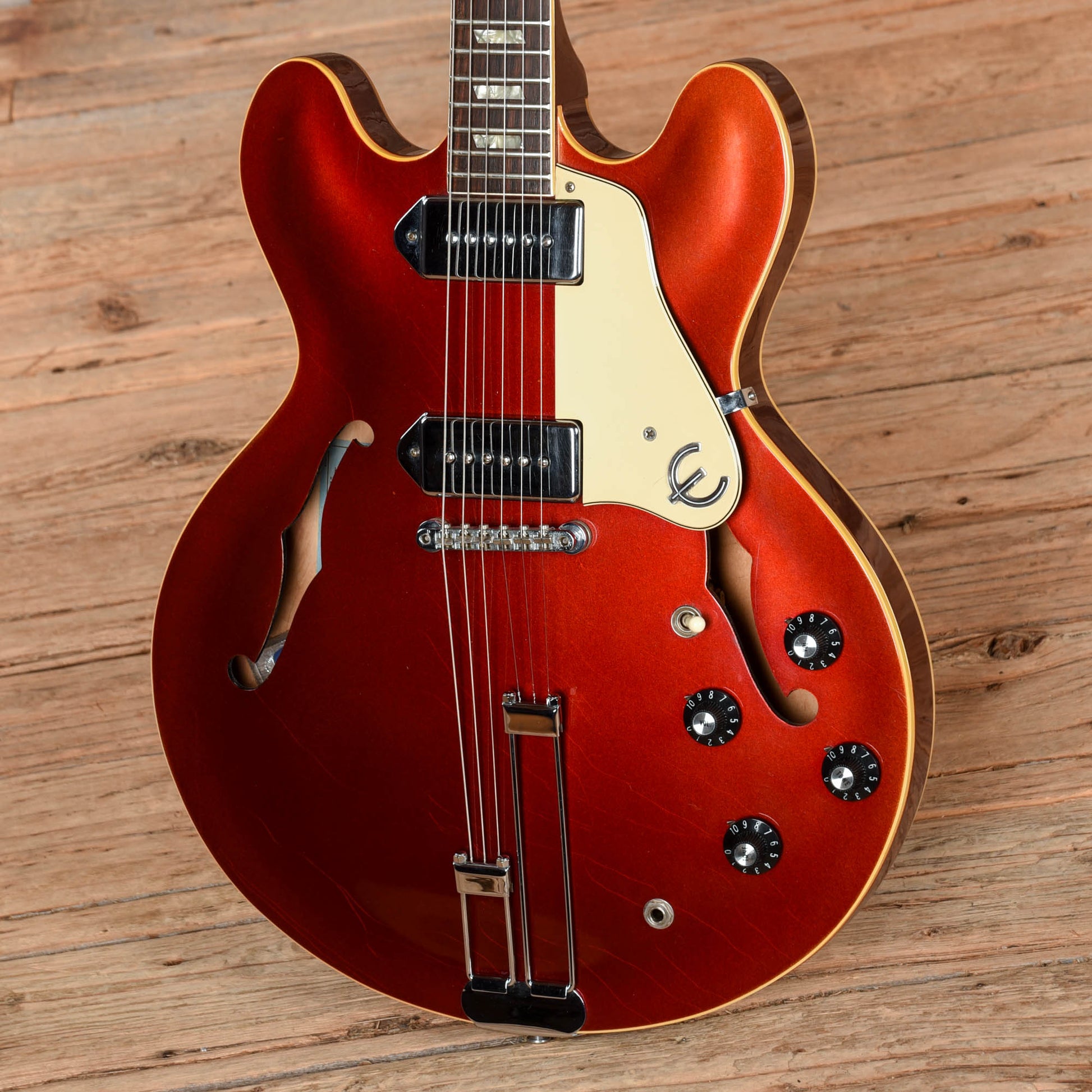 Epiphone Casino Sparkling Burgundy 1966 Electric Guitars / Semi-Hollow