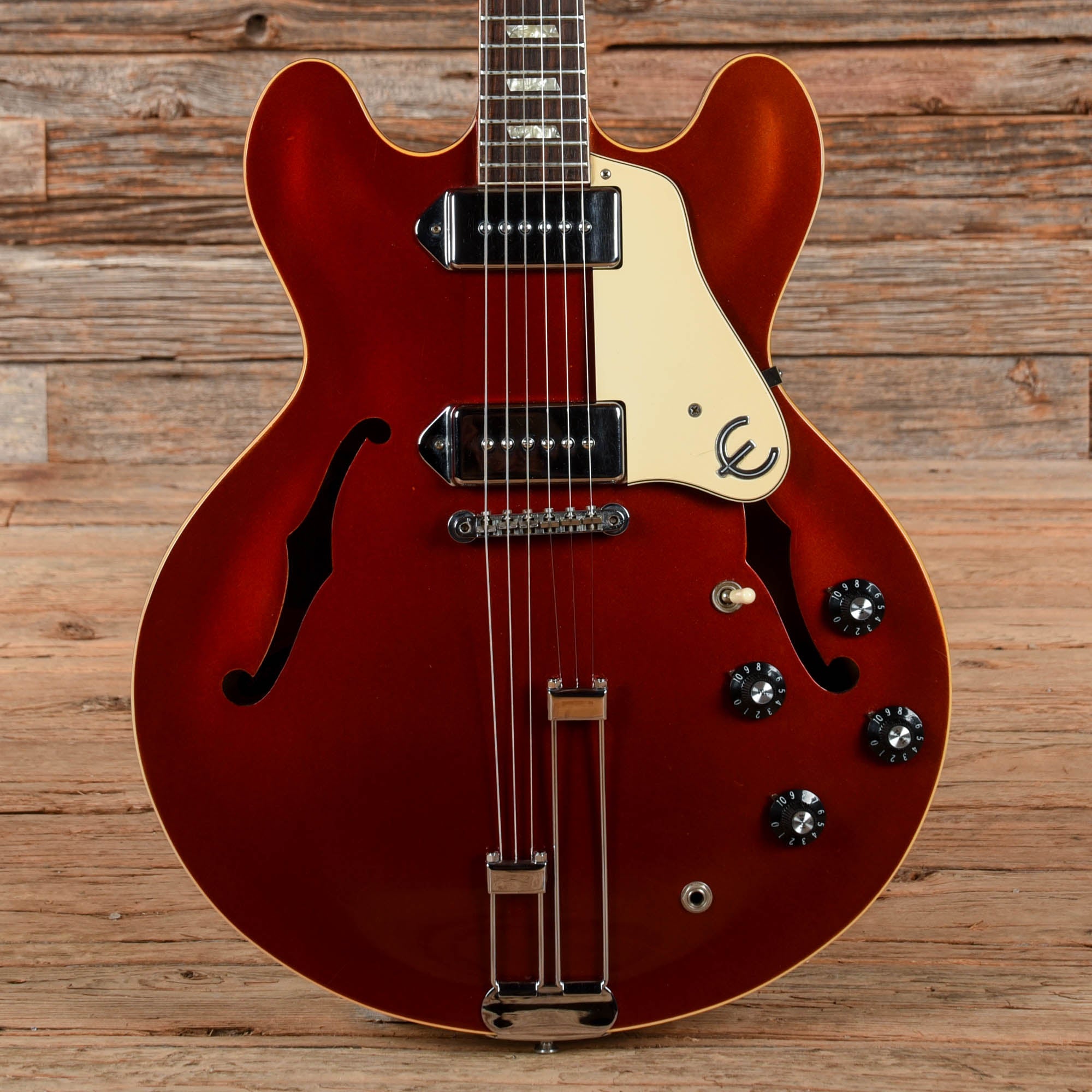 Epiphone Casino Sparkling Burgundy 1966 Electric Guitars / Semi-Hollow