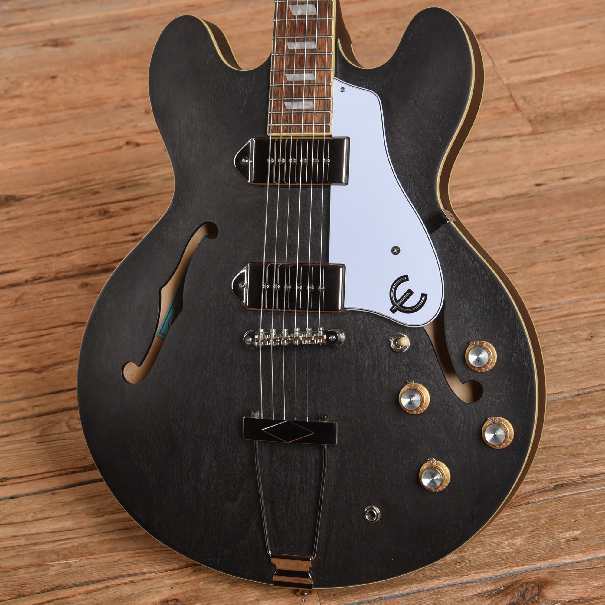 Epiphone Casino Worn Ebony 2020 Electric Guitars / Semi-Hollow
