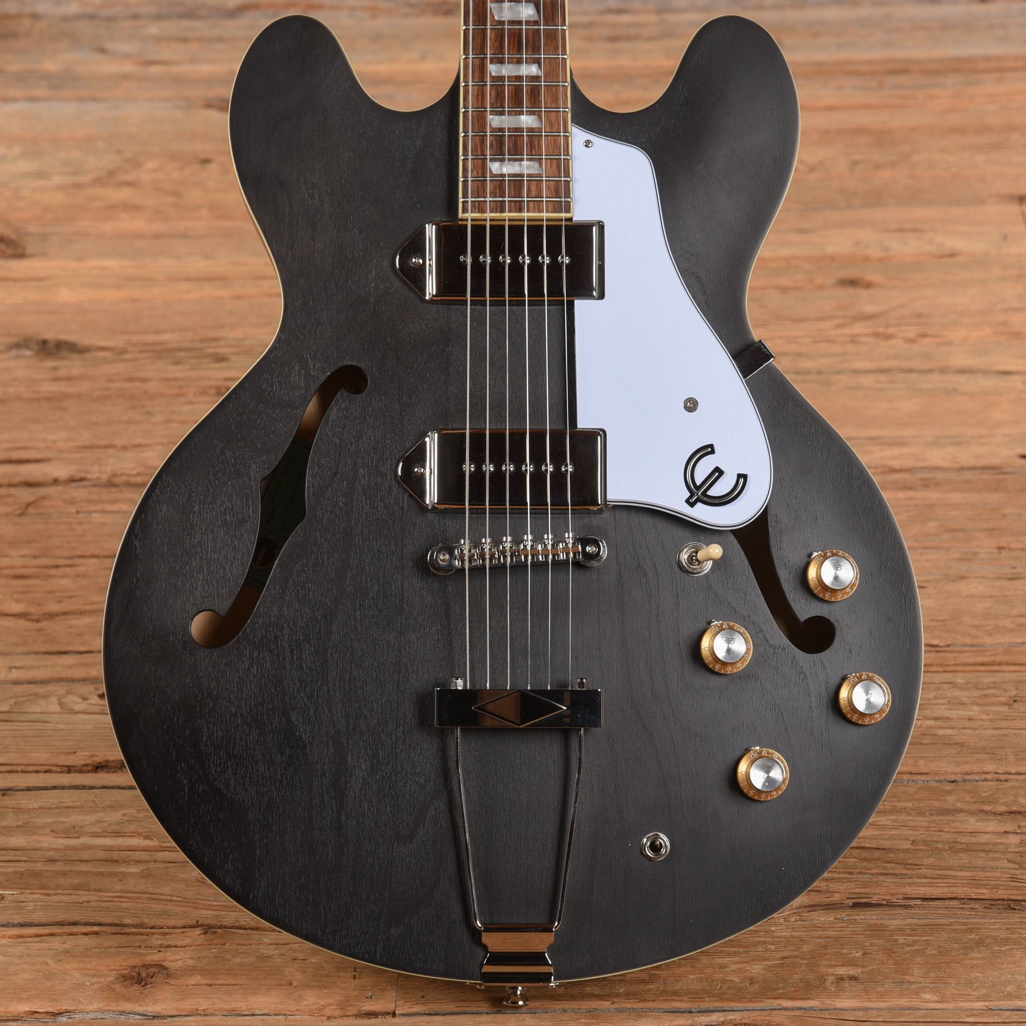 Epiphone Casino Worn Ebony 2020 Electric Guitars / Semi-Hollow