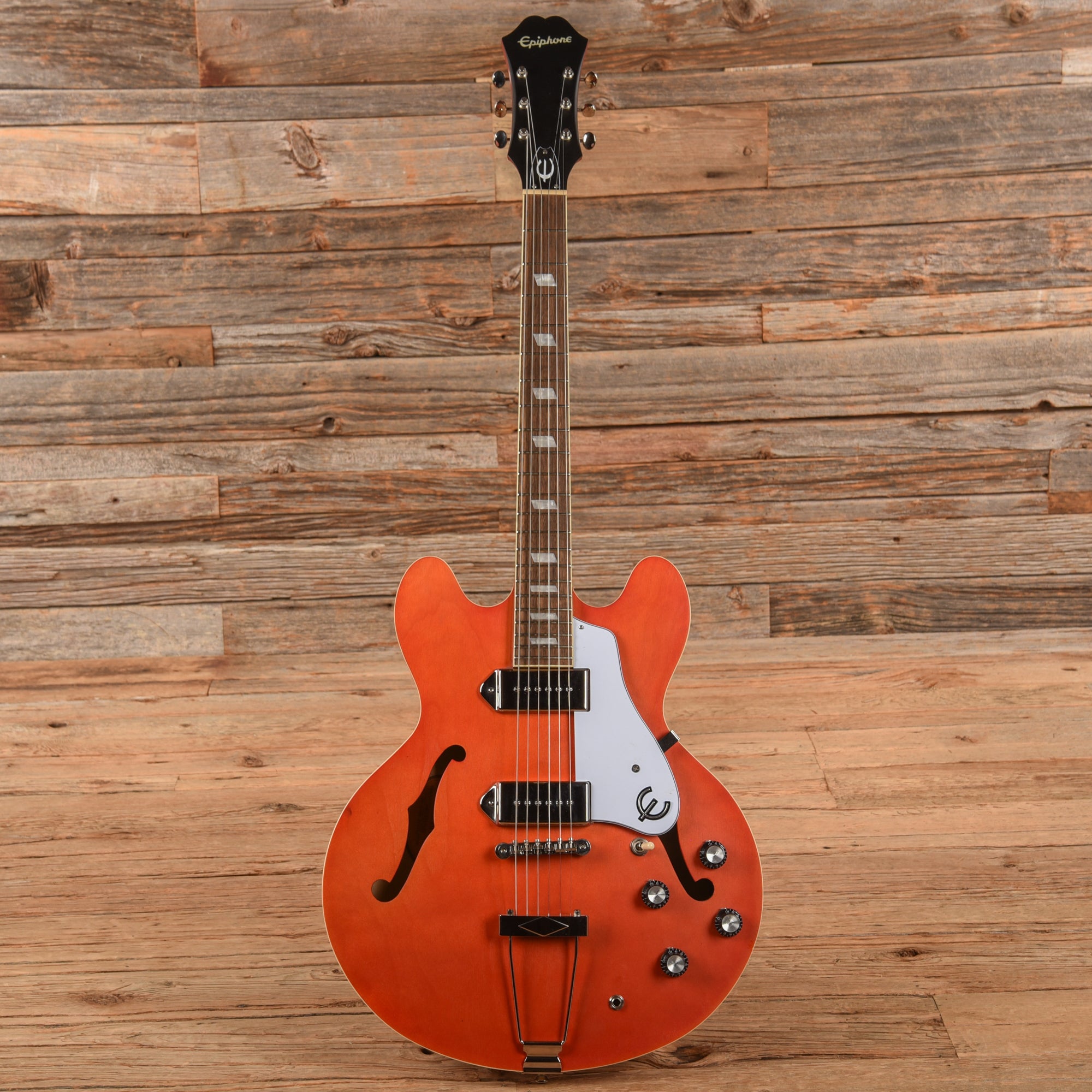 Epiphone Casino Worn Sunrise Orange Electric Guitars / Semi-Hollow