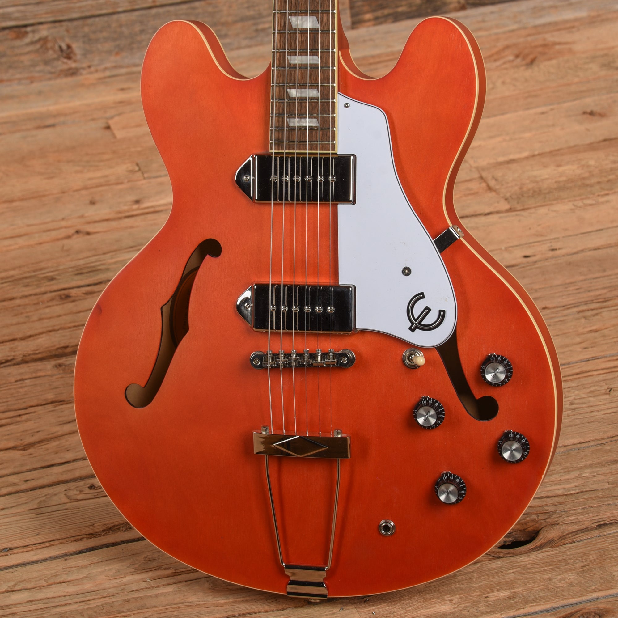 Epiphone Casino Worn Sunrise Orange Electric Guitars / Semi-Hollow