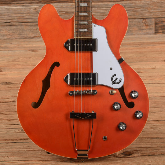 Epiphone Casino Worn Sunrise Orange Electric Guitars / Semi-Hollow