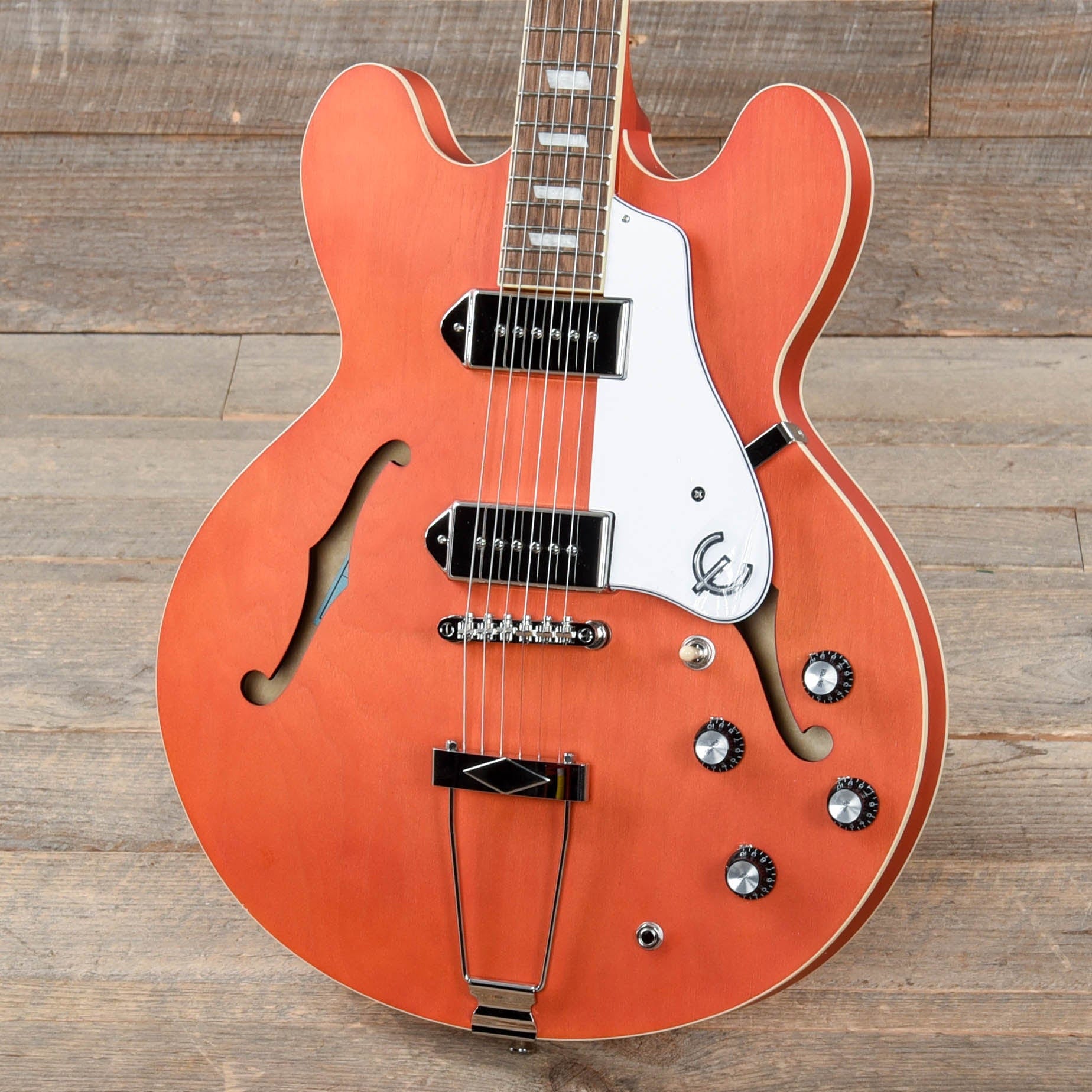 Epiphone Casino Worn Sunrise Orange Electric Guitars / Semi-Hollow