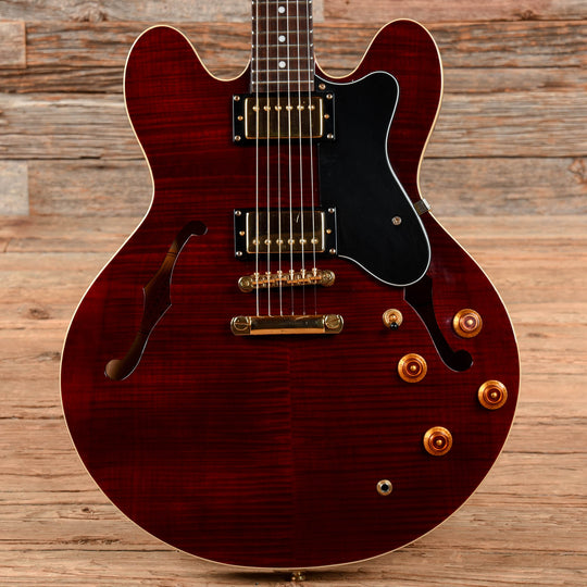 Epiphone Dot Deluxe Flame Wine Red 2005 Electric Guitars / Semi-Hollow