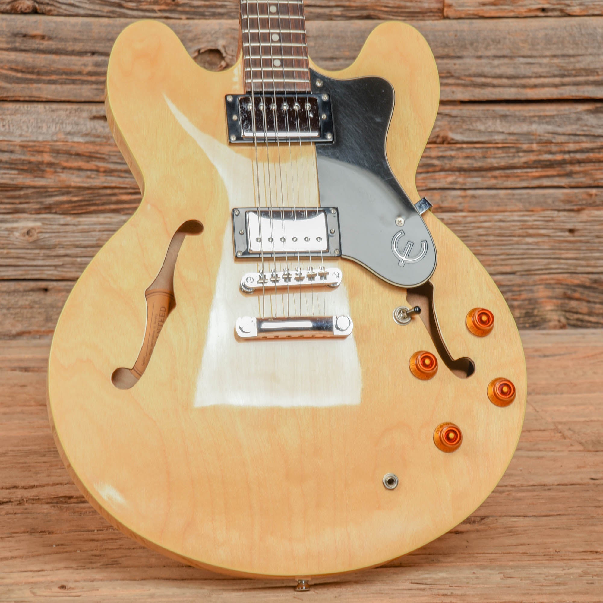 Epiphone Dot Natural 2006 Electric Guitars / Semi-Hollow
