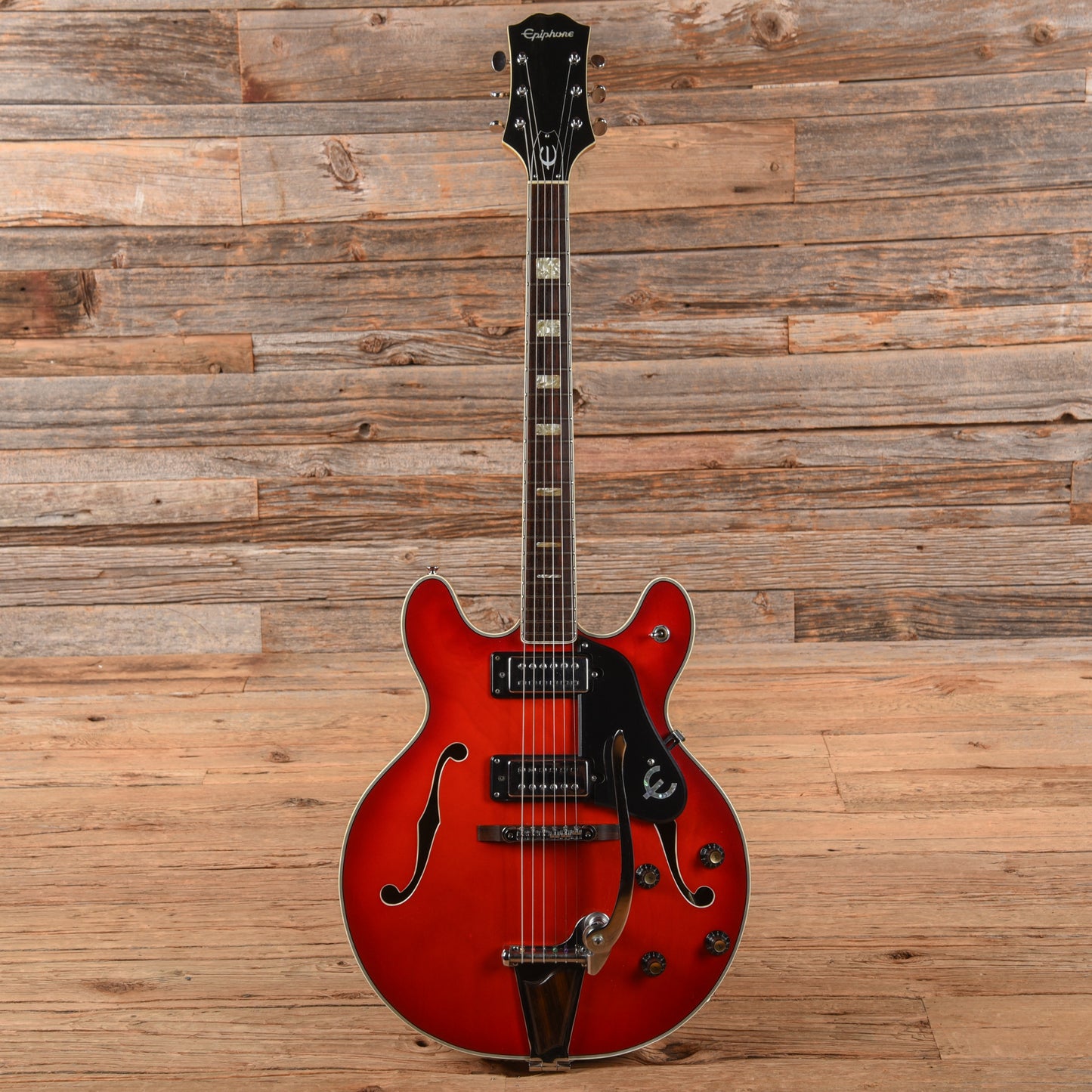 Epiphone EA-250 Red 1970s Electric Guitars / Semi-Hollow
