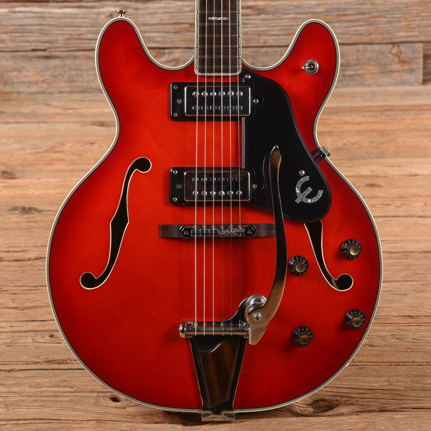 Epiphone EA-250 Red 1970s Electric Guitars / Semi-Hollow