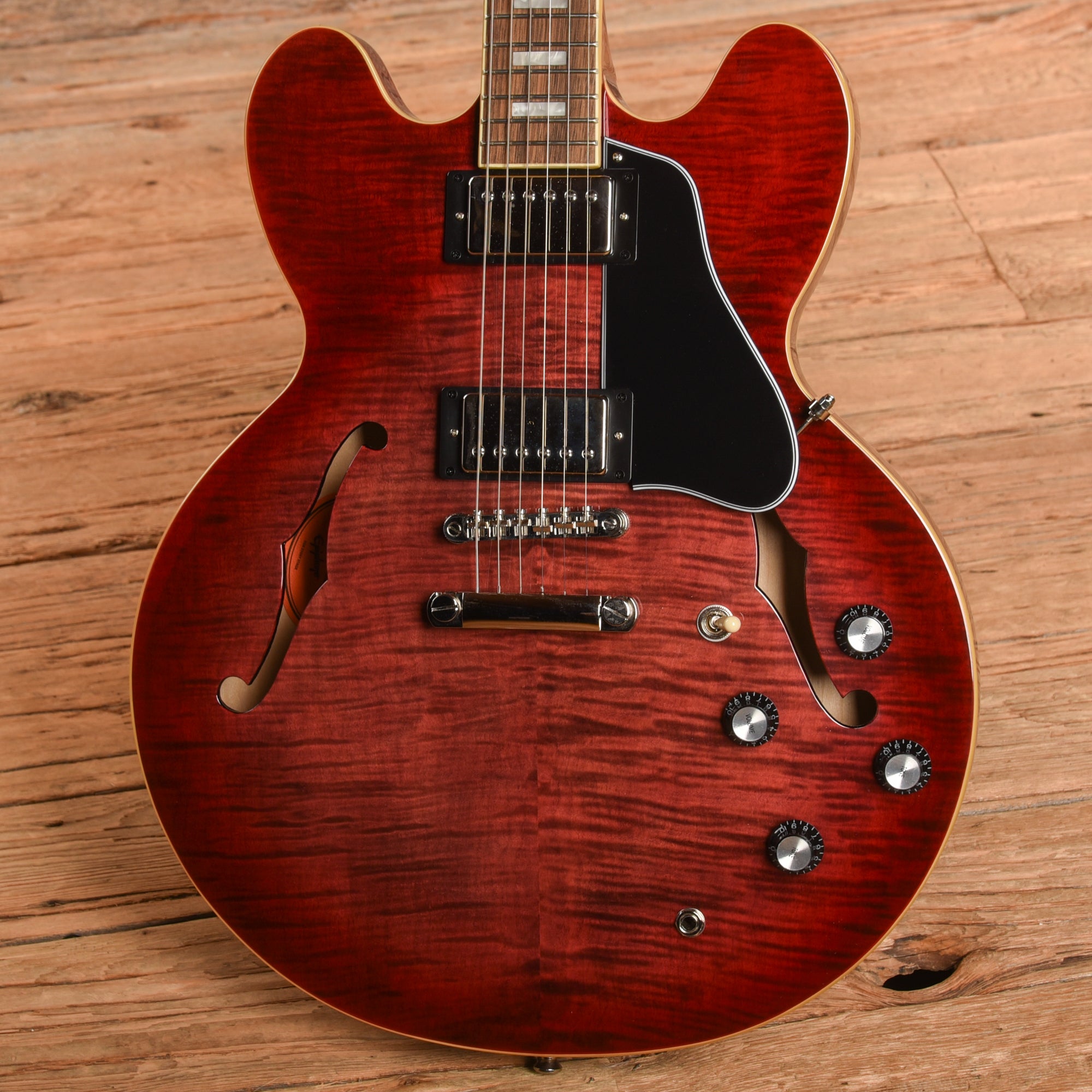 Epiphone ES-335 Figured Raspberry Burst – Chicago Music Exchange