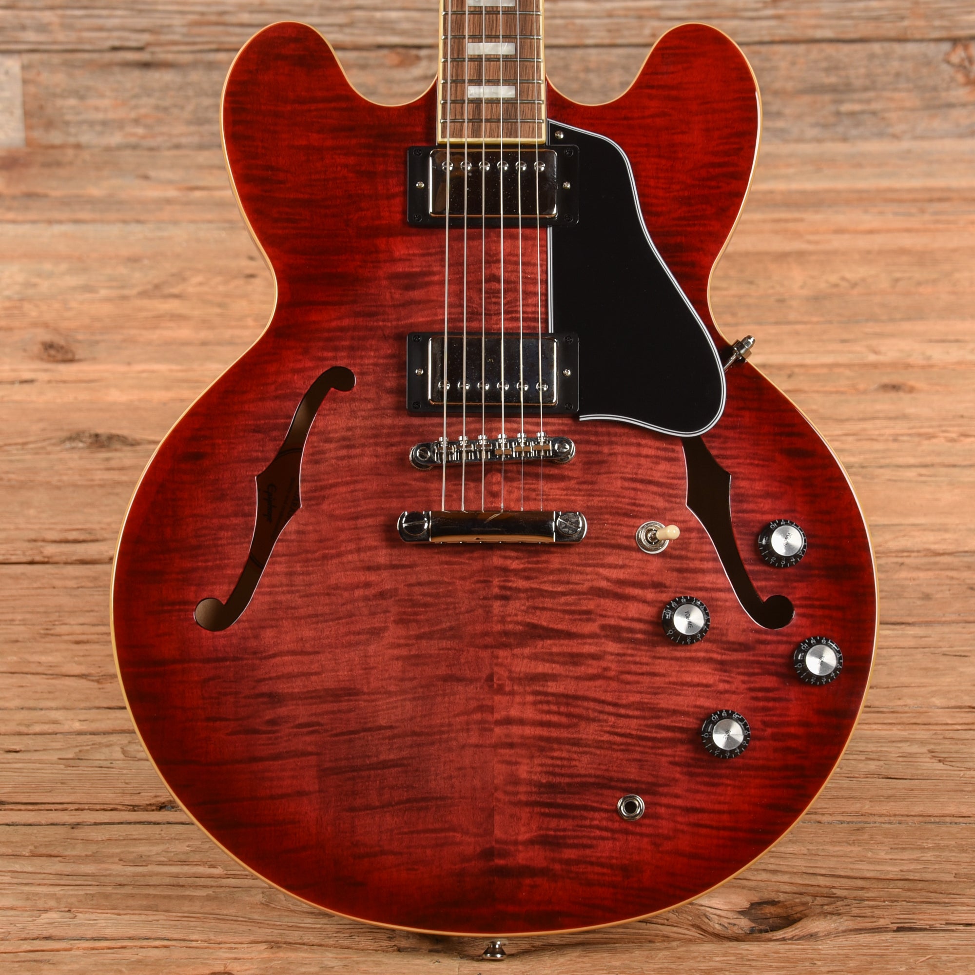 Epiphone ES-335 Figured Raspberry Burst – Chicago Music Exchange