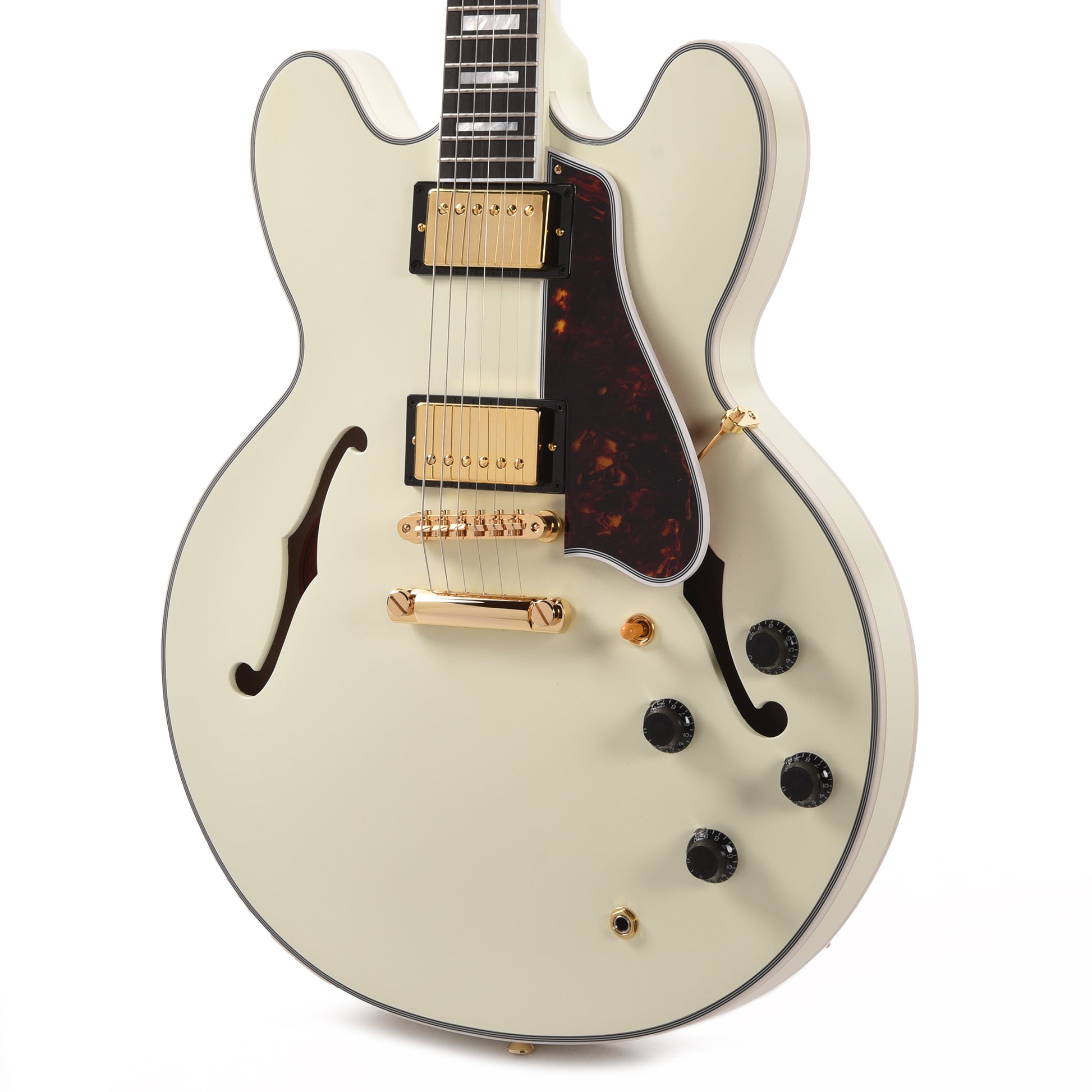 Epiphone Inspired by Gibson Custom 1959 ES-355 Classic White Electric Guitars / Semi-Hollow
