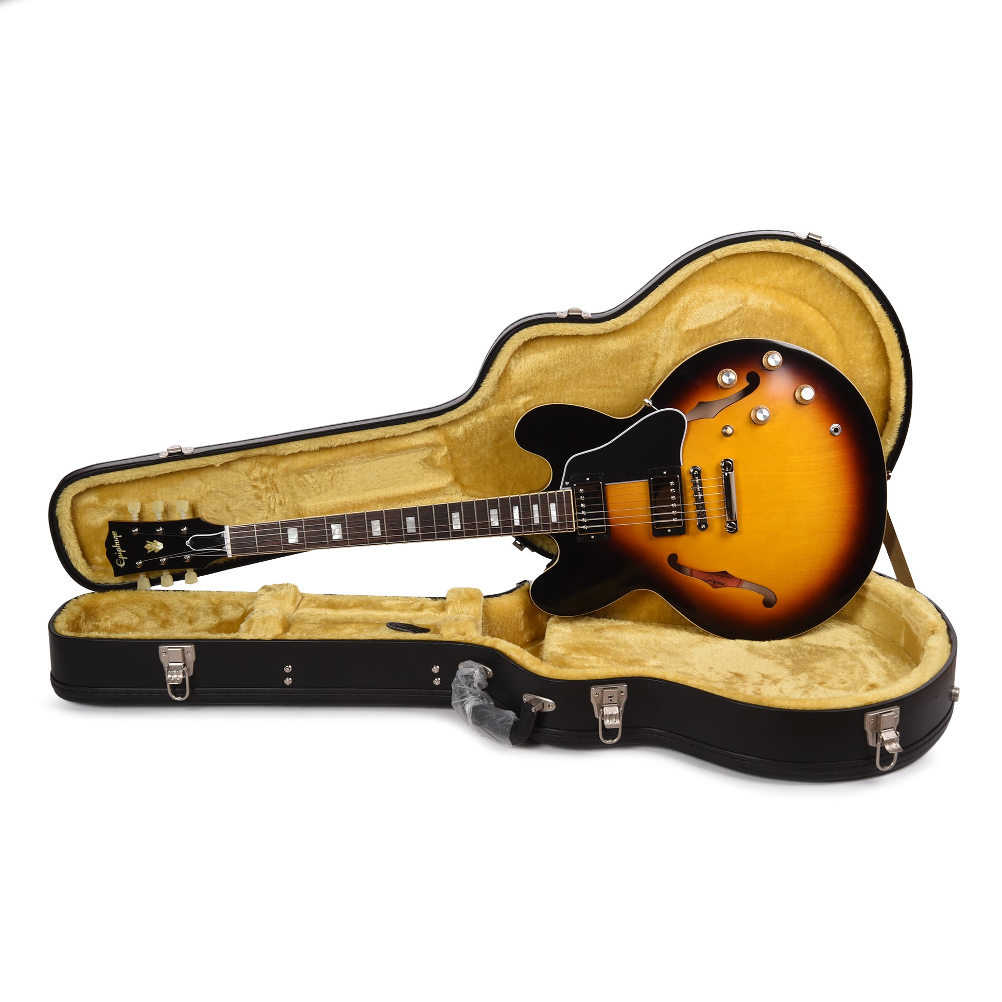 Epiphone Inspired by Gibson Custom 1962 ES-335 Reissue Vintage Burst Electric Guitars / Semi-Hollow