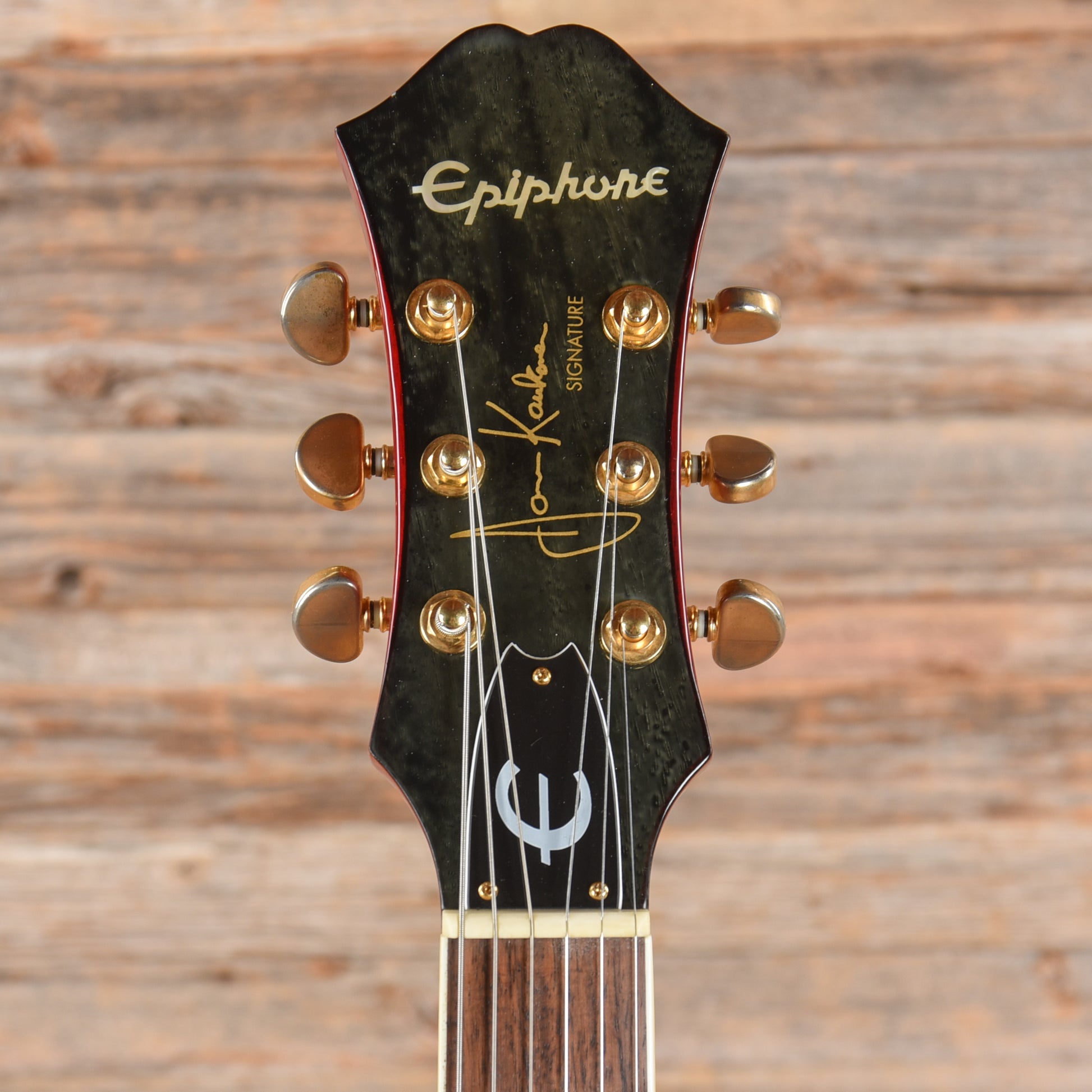 Epiphone JA-Riviera Jorma Kaukonen Signature Riviera Deluxe Cherry Electric Guitars / Semi-Hollow