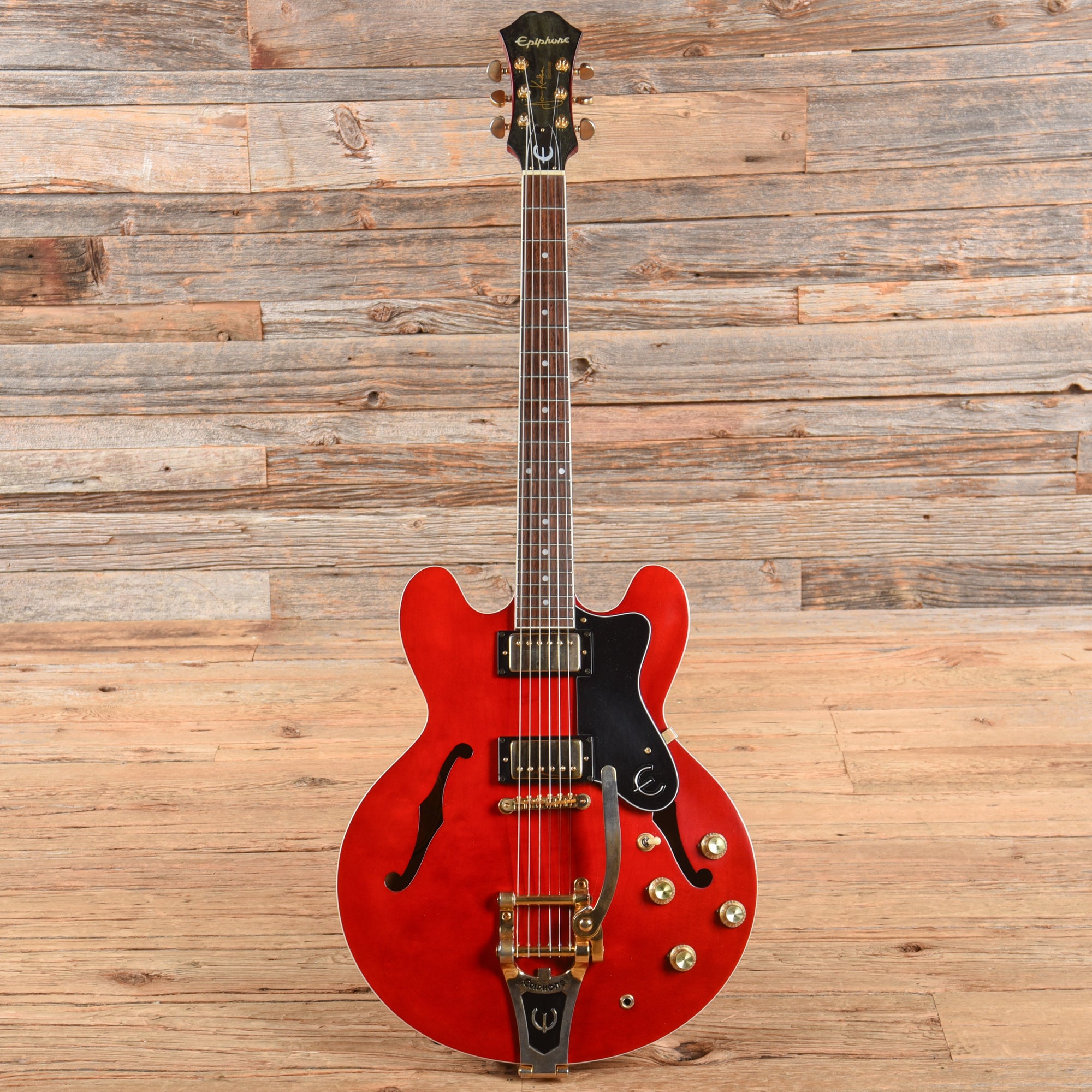 Epiphone JA-Riviera Jorma Kaukonen Signature Riviera Deluxe Cherry