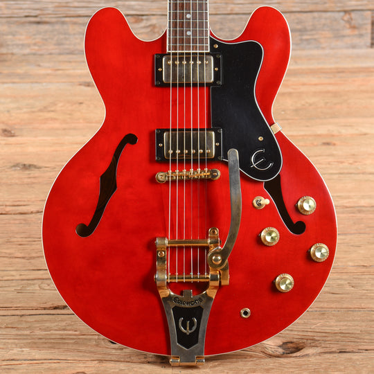 Epiphone JA-Riviera Jorma Kaukonen Signature Riviera Deluxe Cherry Electric Guitars / Semi-Hollow