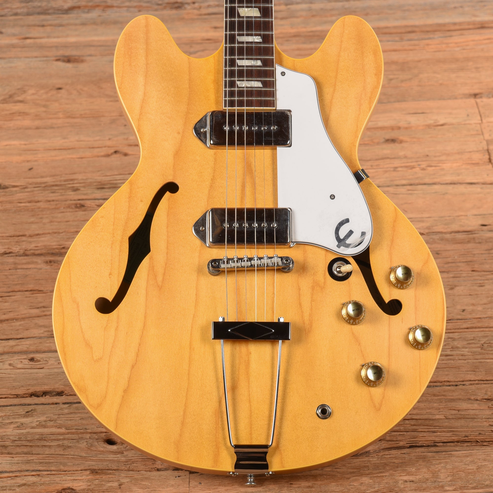 Epiphone Revolution Casino Natural - Dave Amato of REO Speedwagon Electric Guitars / Semi-Hollow