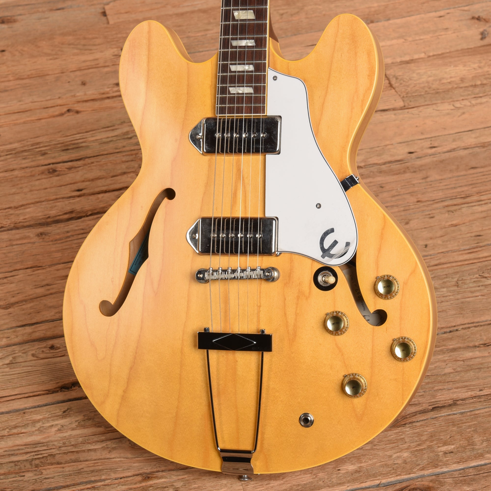 Epiphone Revolution Casino Natural - Dave Amato of REO Speedwagon Electric Guitars / Semi-Hollow