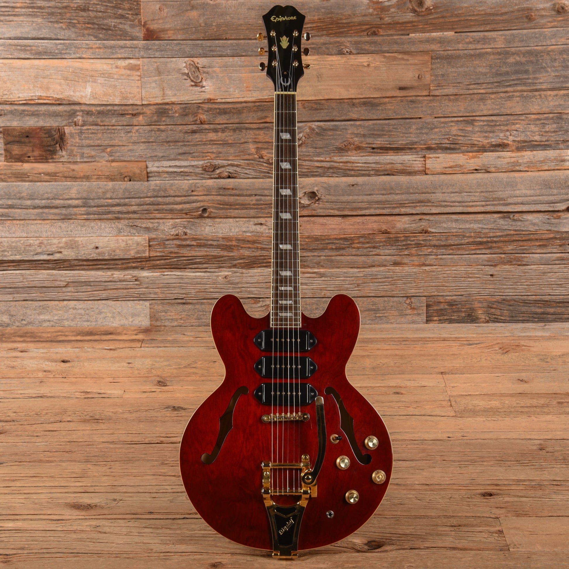 Epiphone Riviera Custom P-93 Wine Red 2010 Electric Guitars / Semi-Hollow