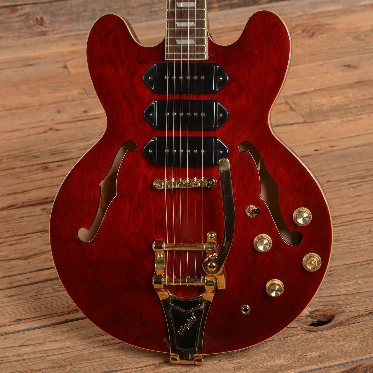 Epiphone Riviera Custom P-93 Wine Red 2010 Electric Guitars / Semi-Hollow