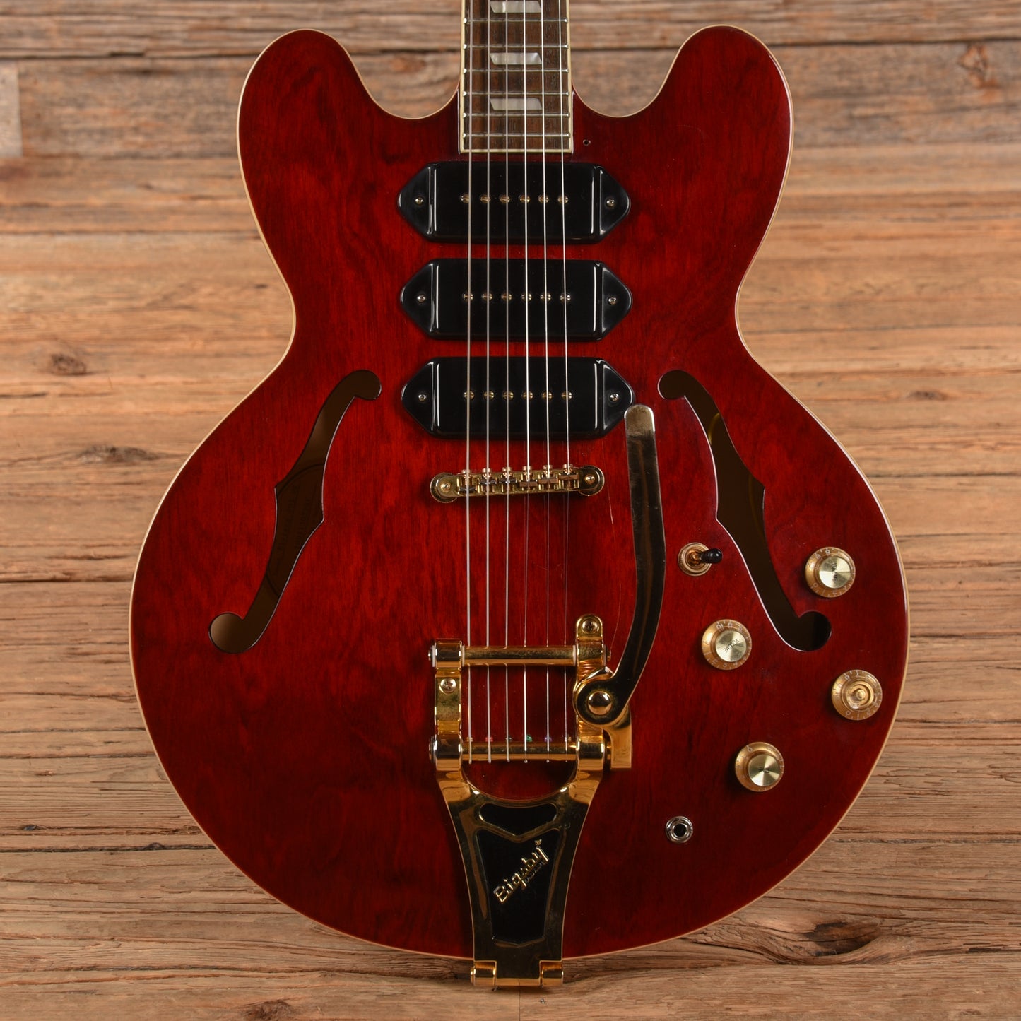 Epiphone Riviera Custom P-93 Wine Red 2010 Electric Guitars / Semi-Hollow