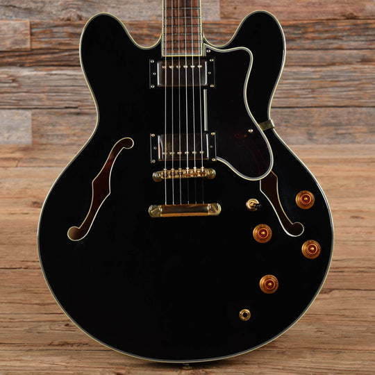 Epiphone Sheraton Black 2005 Electric Guitars / Semi-Hollow