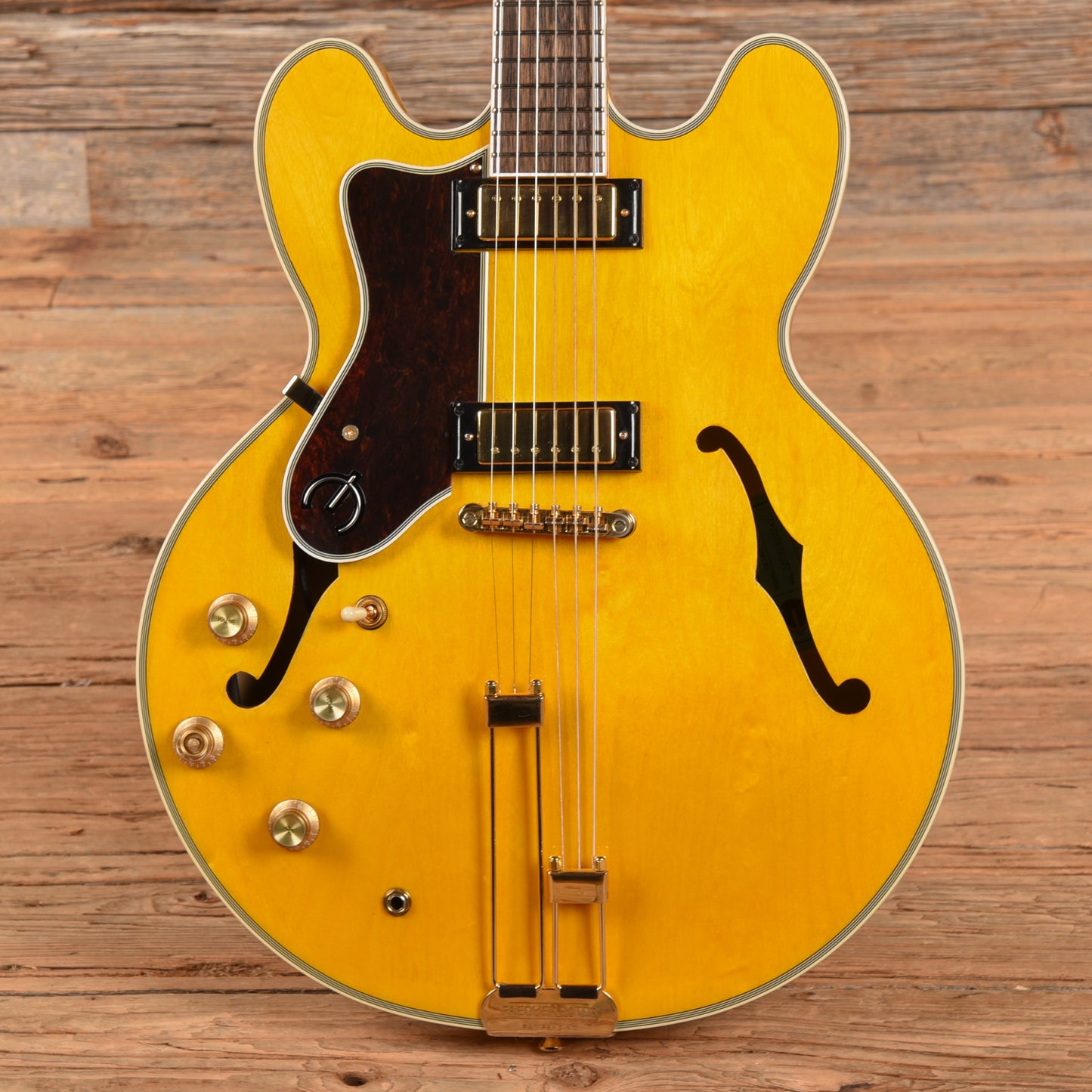 Epiphone Sheraton Frequensator Natural 2023 LEFTY Electric Guitars / Semi-Hollow