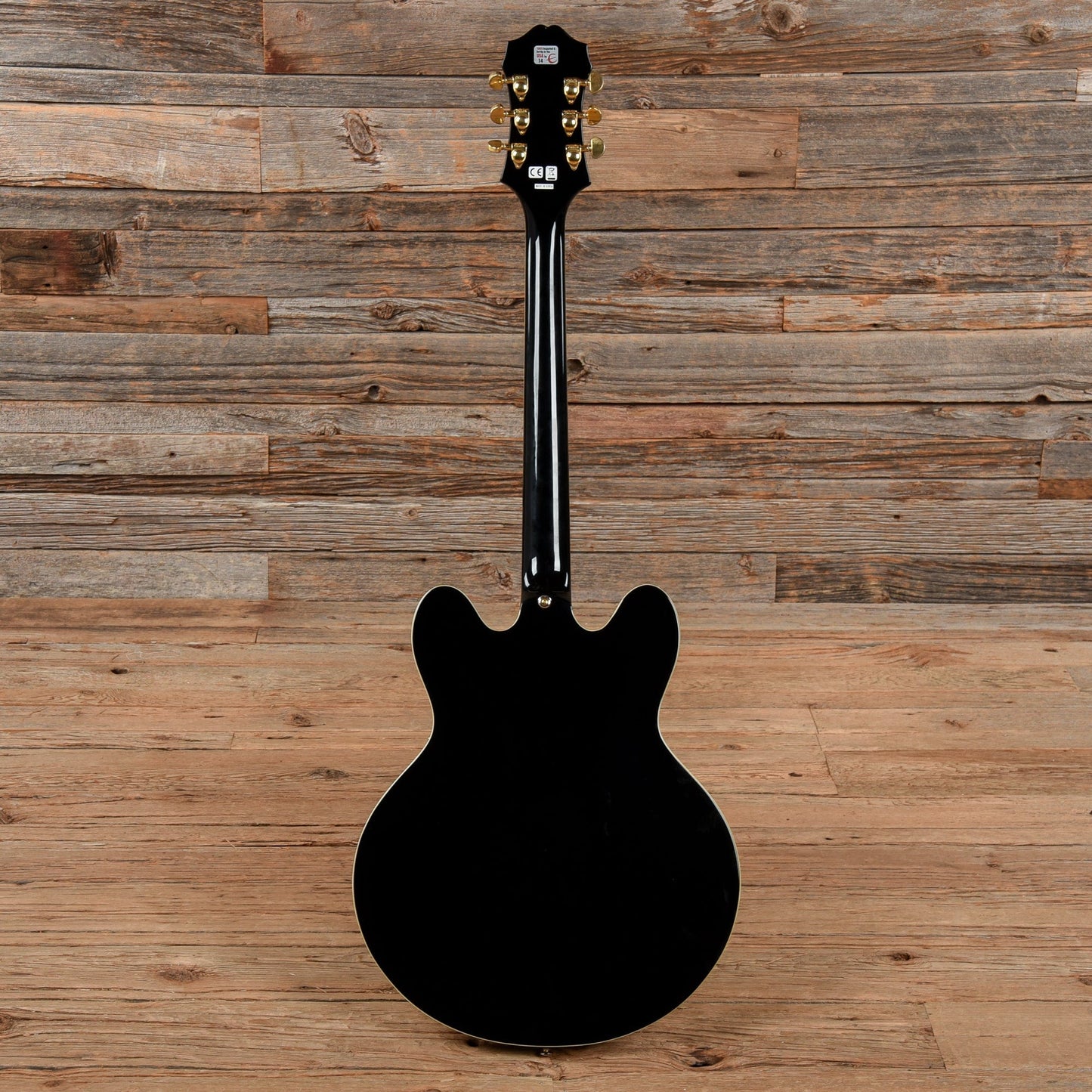Epiphone Sheraton II Ebony 2007 Electric Guitars / Semi-Hollow