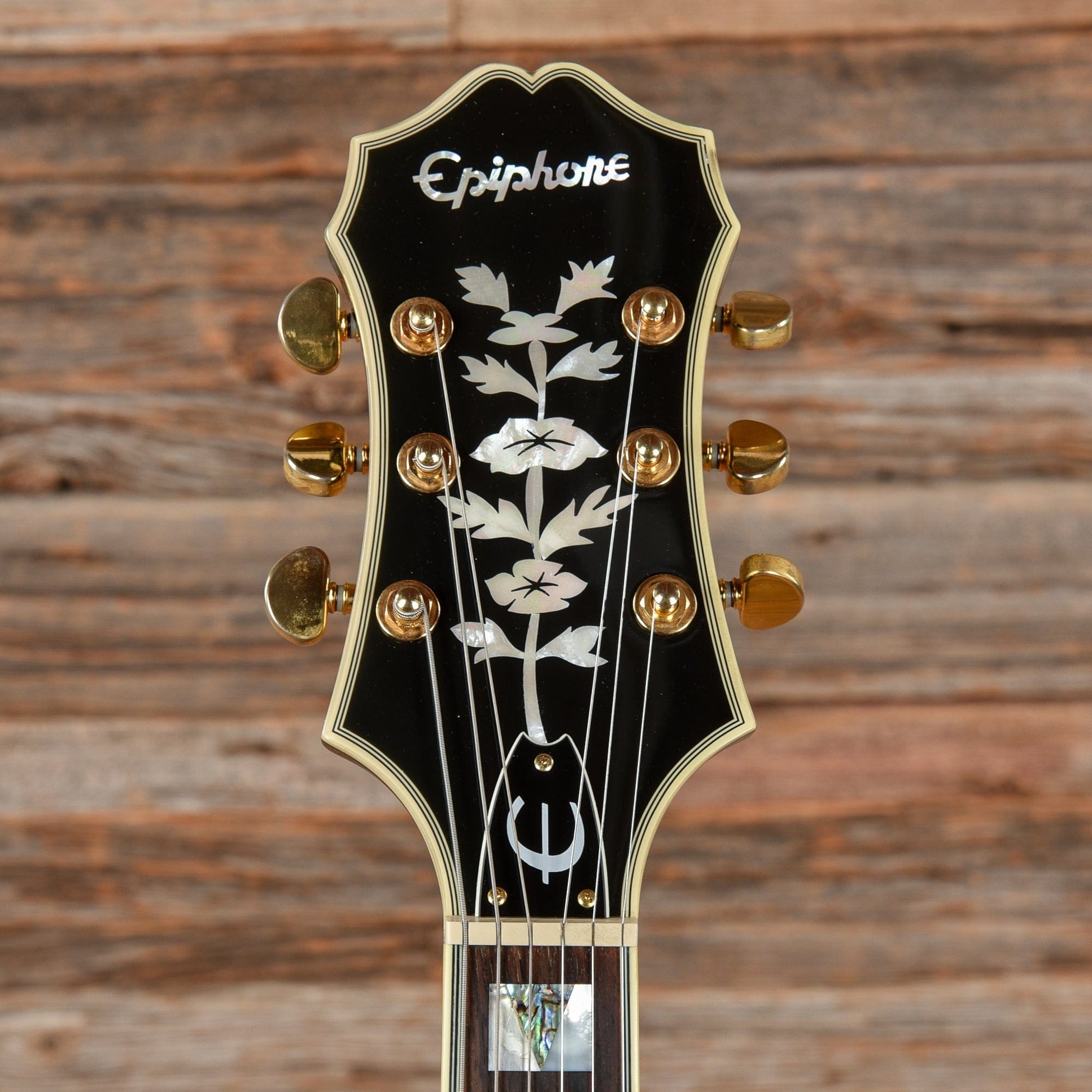 Epiphone Sheraton II Ebony 2007 Electric Guitars / Semi-Hollow
