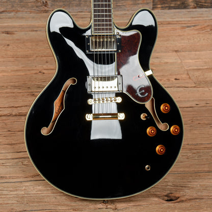 Epiphone Sheraton II Ebony 2007 Electric Guitars / Semi-Hollow