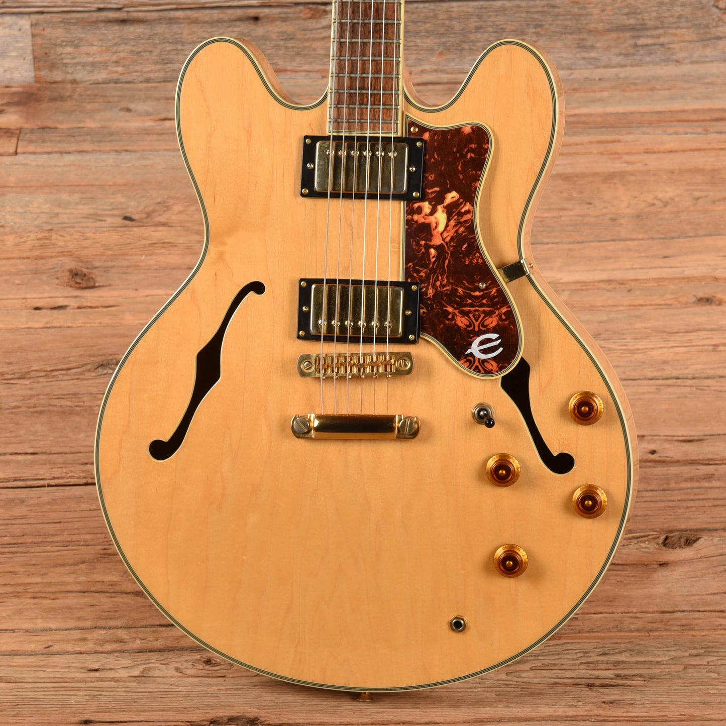 Epiphone Sheraton II Natural 1989 Electric Guitars / Semi-Hollow