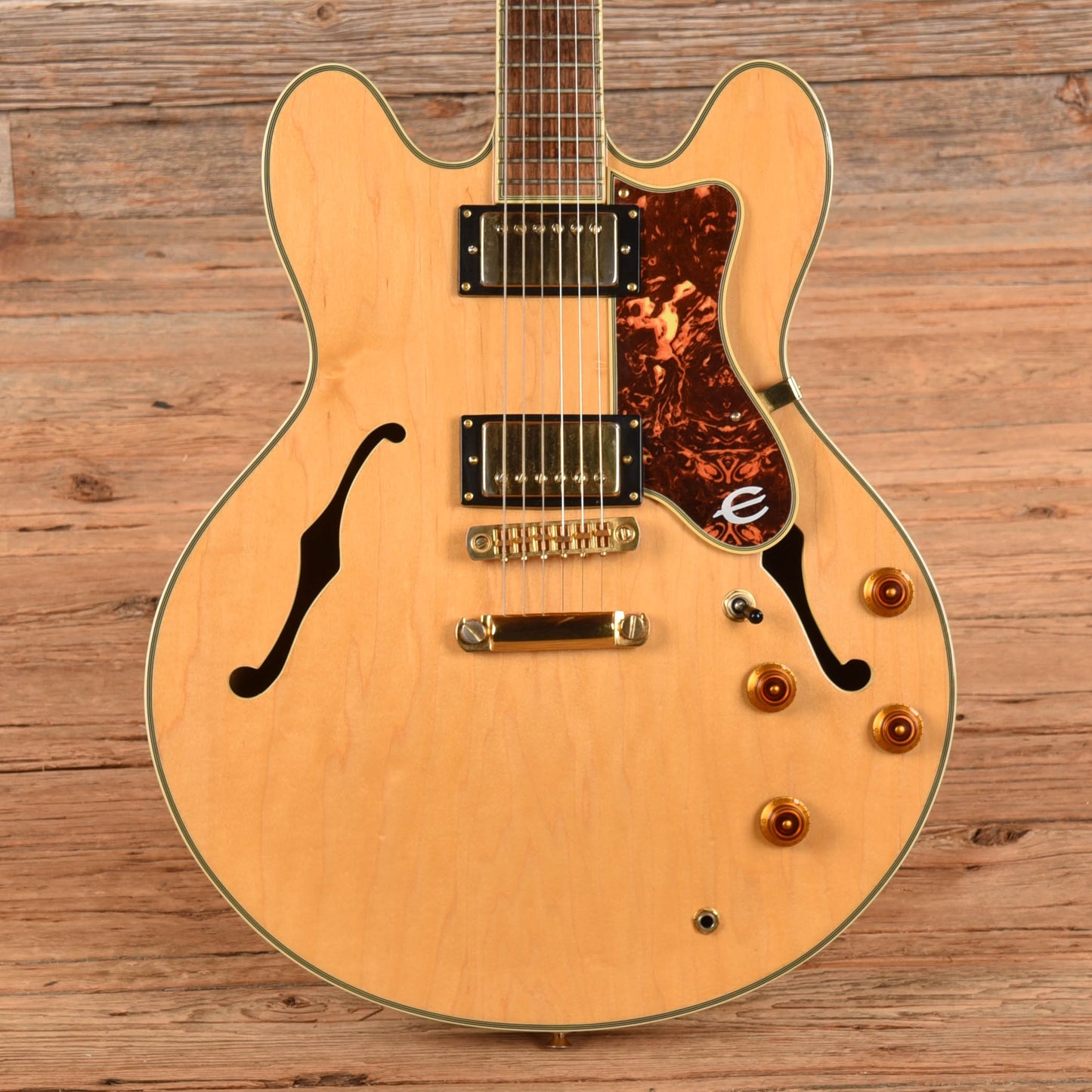 Epiphone Sheraton II Natural 1989 Electric Guitars / Semi-Hollow