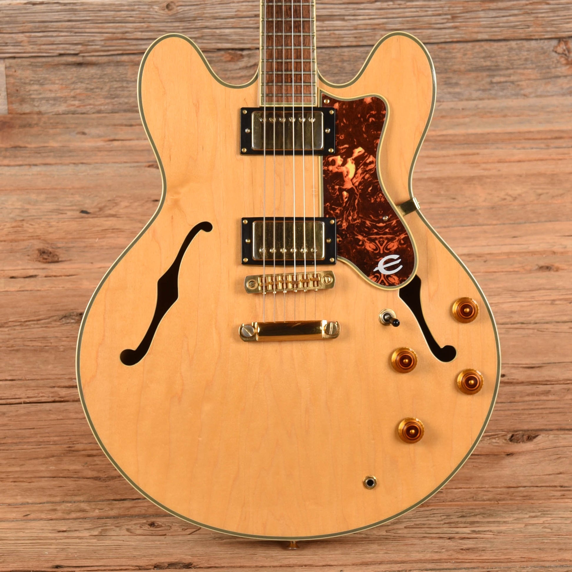 Epiphone Sheraton II Natural 1989 Electric Guitars / Semi-Hollow